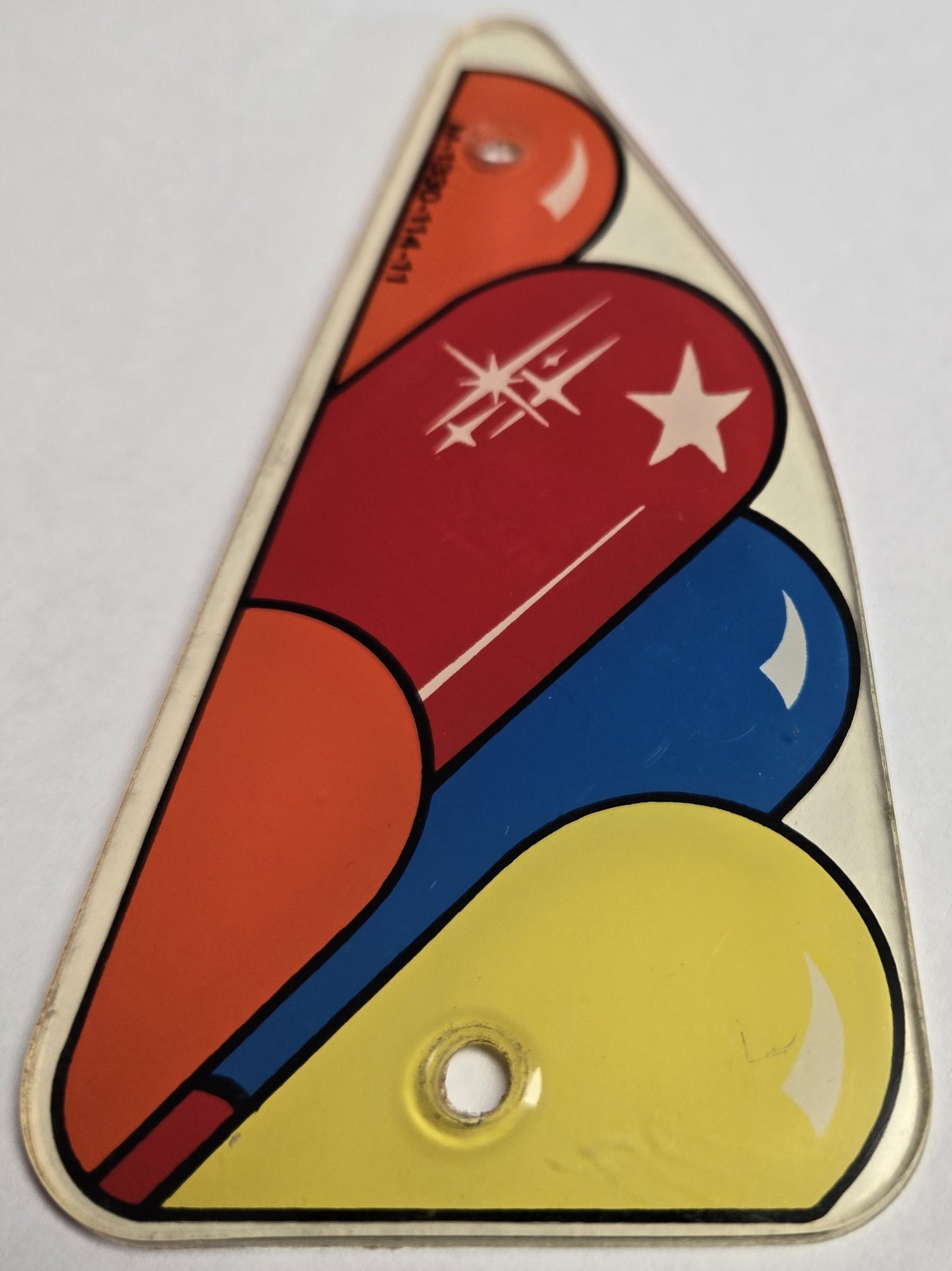 Wizard! Pinball (Bally, 1975) Original Playfield Plastic M-1330-114-11