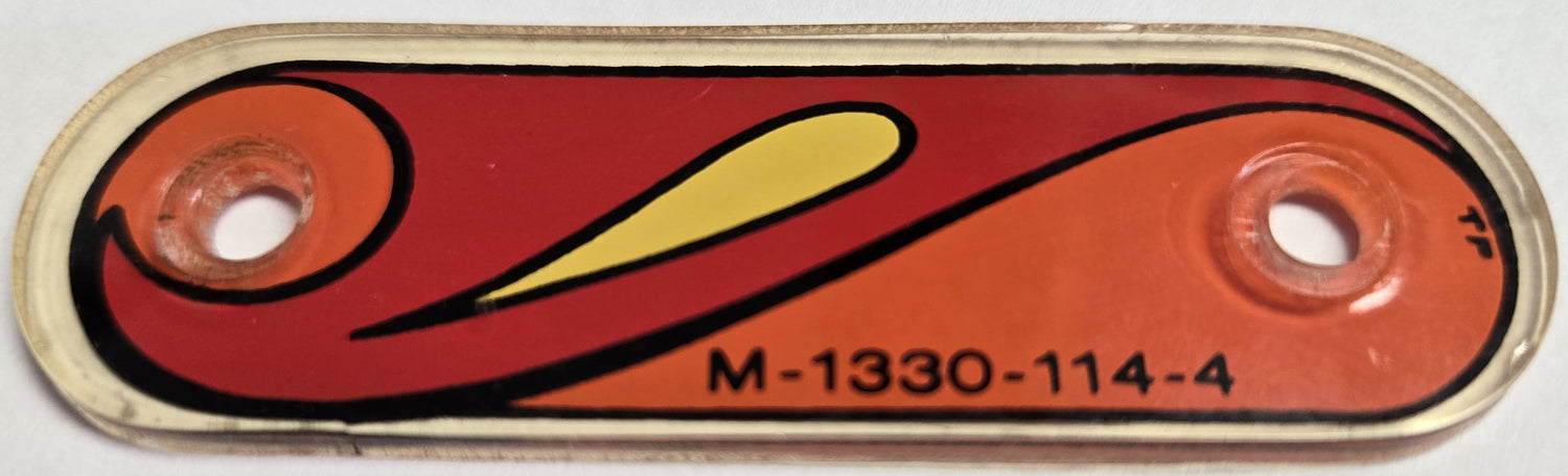 Wizard! Pinball (Bally, 1975) Original Playfield Plastic M-1330-114-04