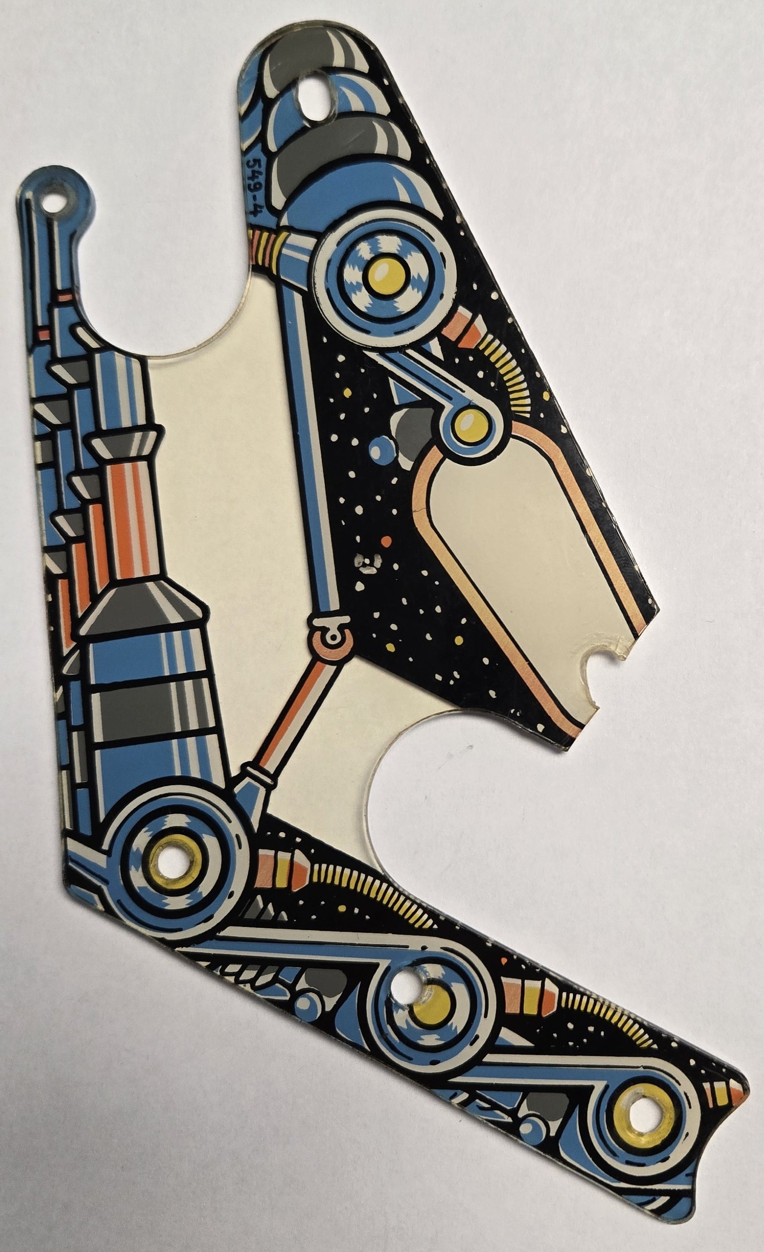 Pinbot Pinball (Williams, 1986) Original Playfield Plastic 549-04