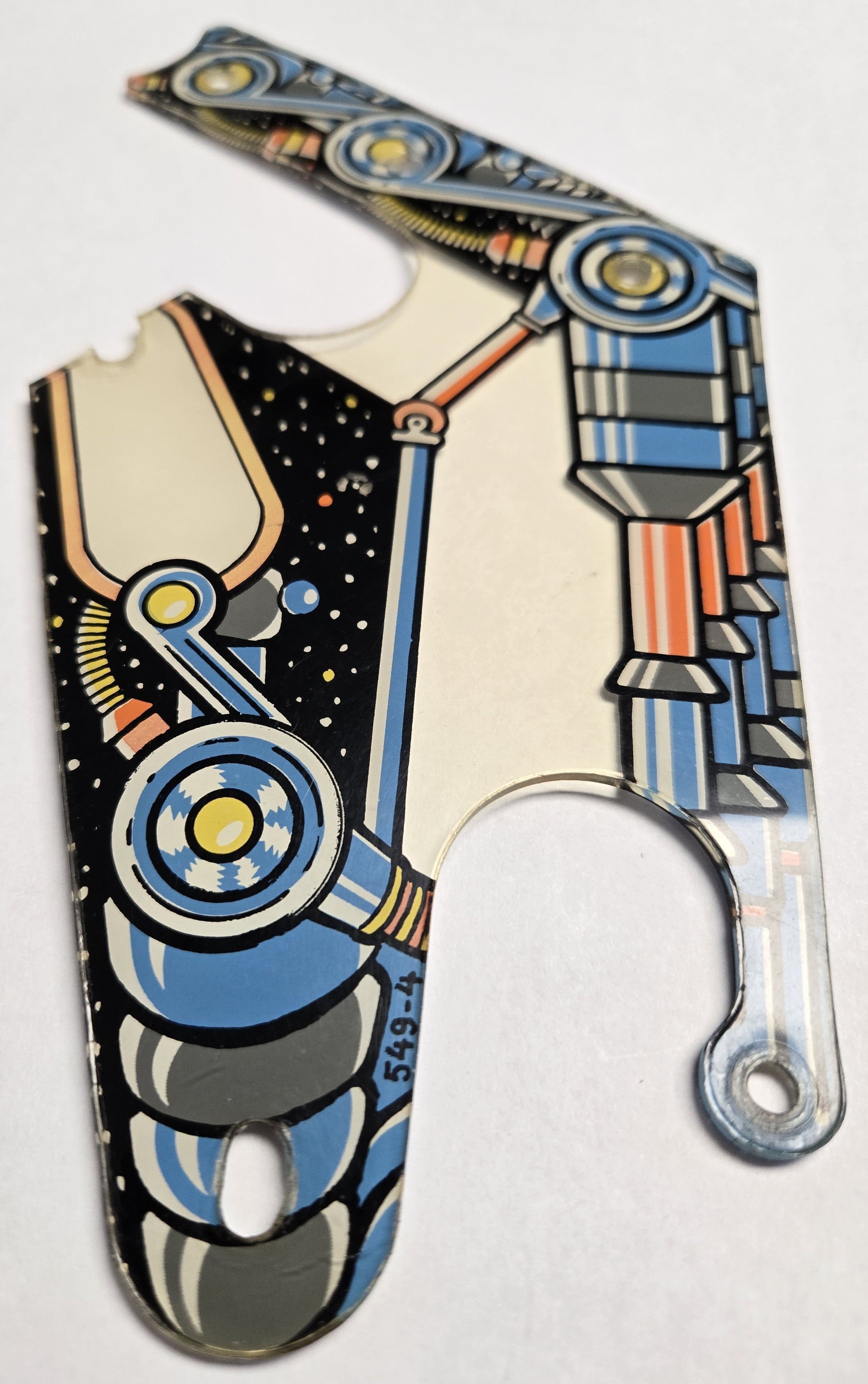 Pinbot Pinball (Williams, 1986) Original Playfield Plastic 549-04