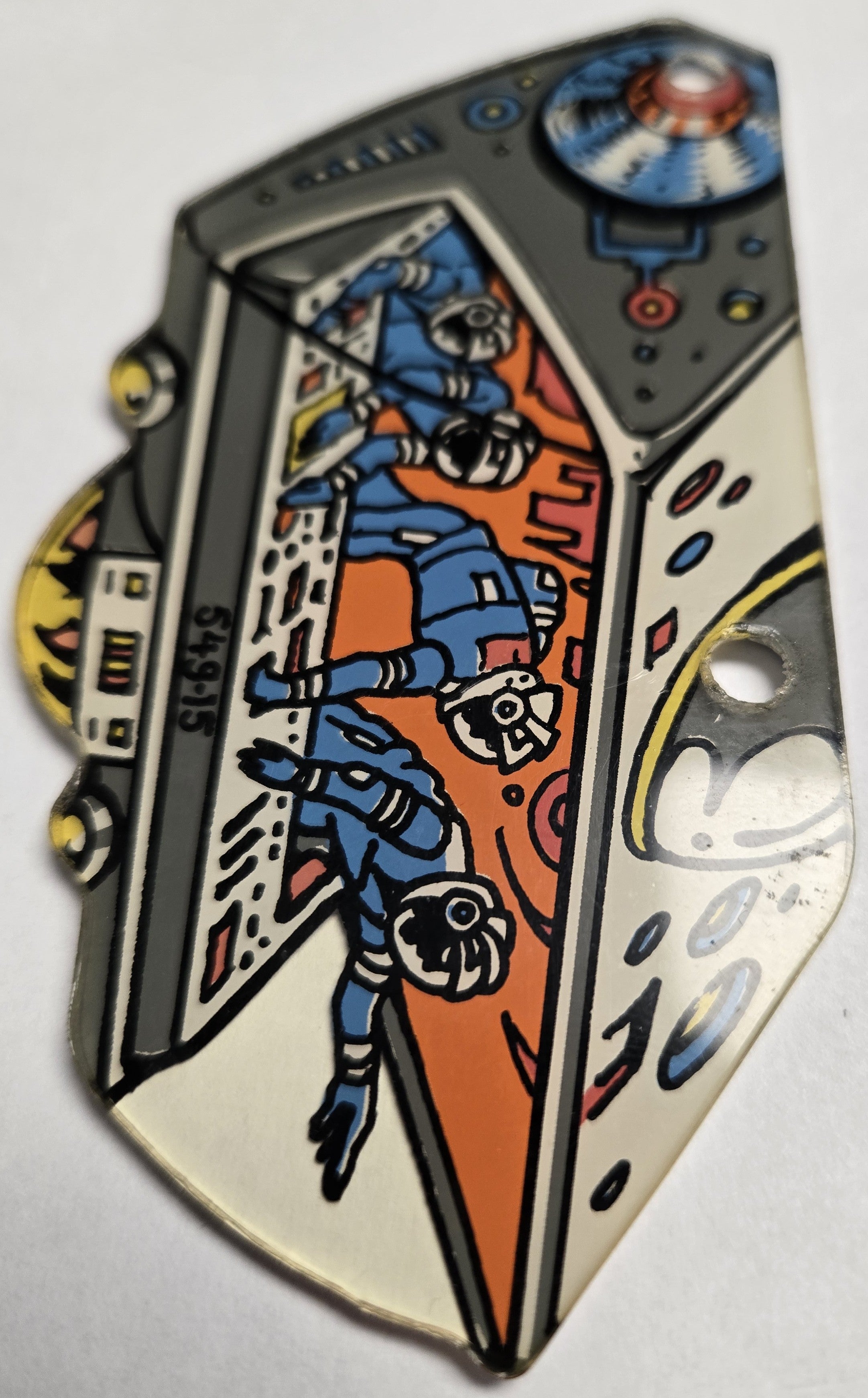 Pinbot Pinball (Williams, 1986) Original Playfield Plastic 549-15