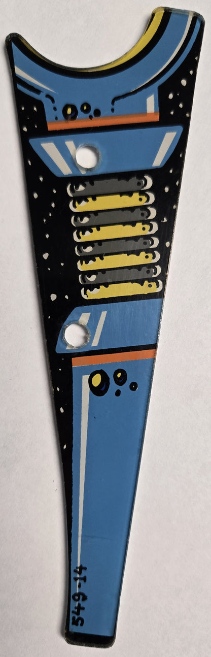 Pinbot Pinball (Williams, 1986) Original Playfield Plastic 549-14