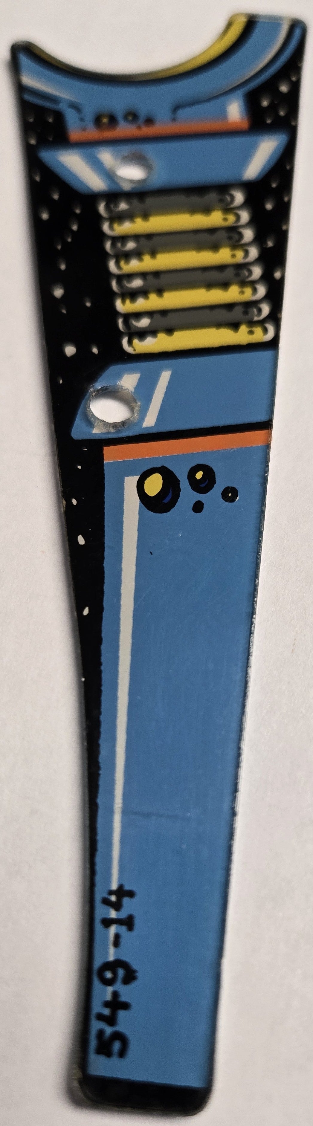 Pinbot Pinball (Williams, 1986) Original Playfield Plastic 549-14