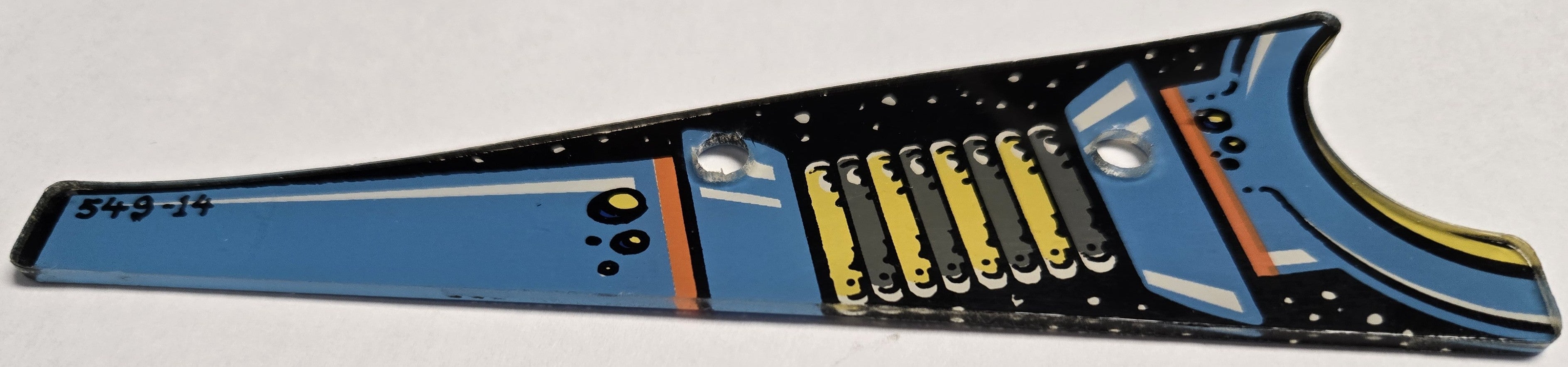 Pinbot Pinball (Williams, 1986) Original Playfield Plastic 549-14