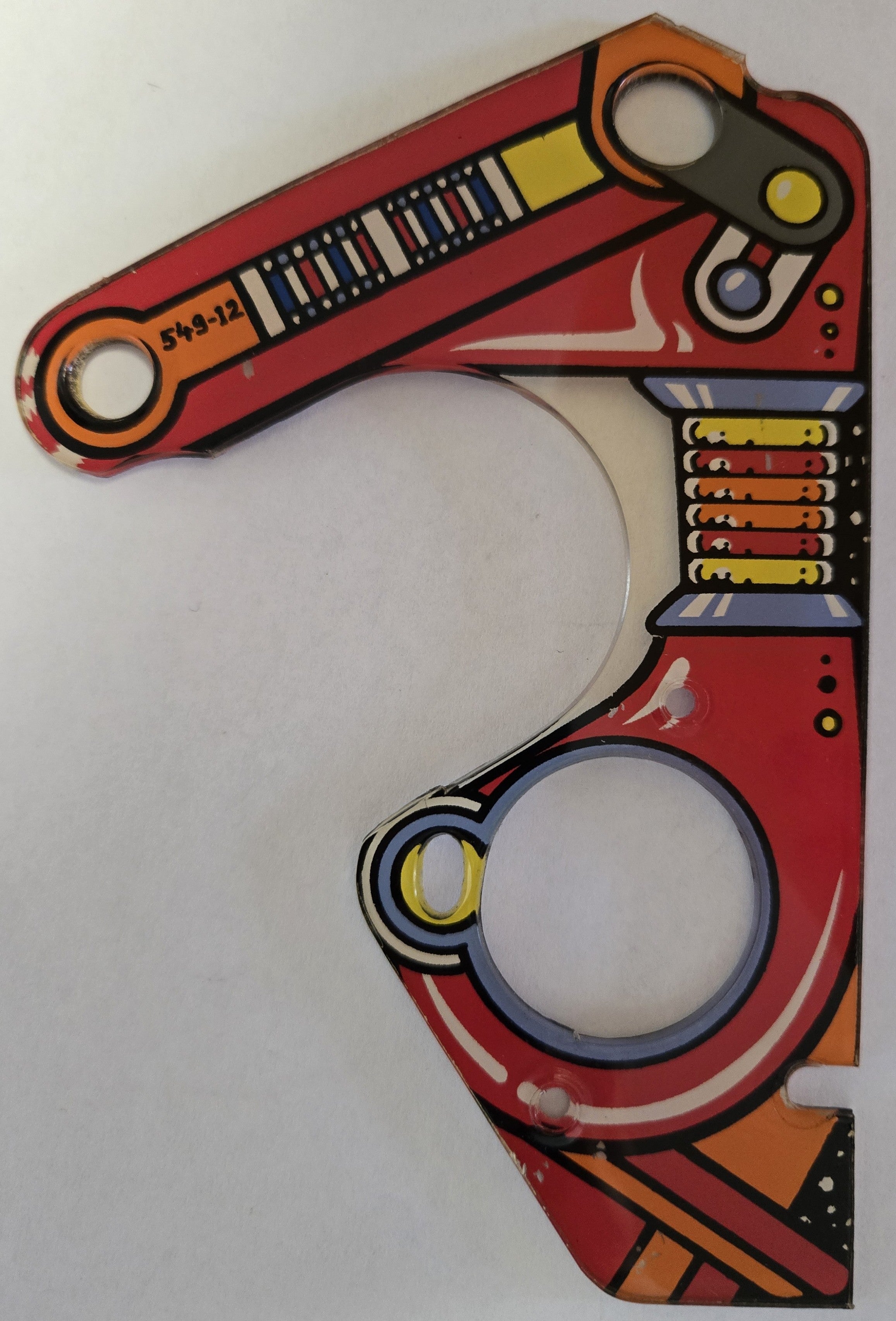 Pinbot Pinball (Williams, 1986) Original Playfield Plastic 549-12