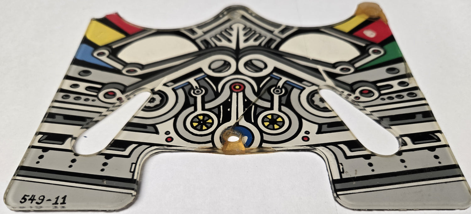 Pinbot Pinball (Williams, 1986) Original Playfield Plastic 549-11
