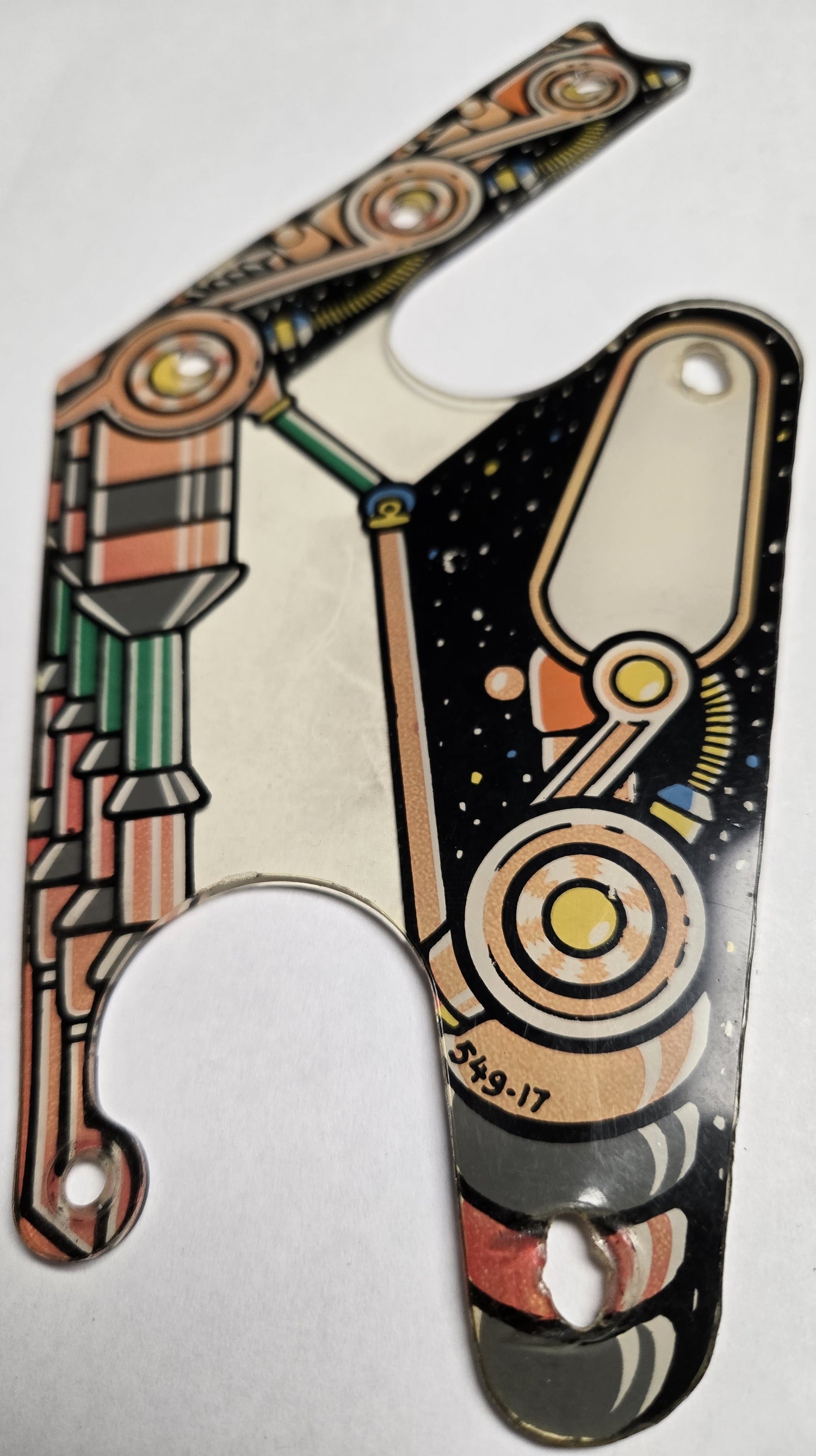 Pinbot Pinball (Williams, 1986) Original Playfield Plastic 549-17