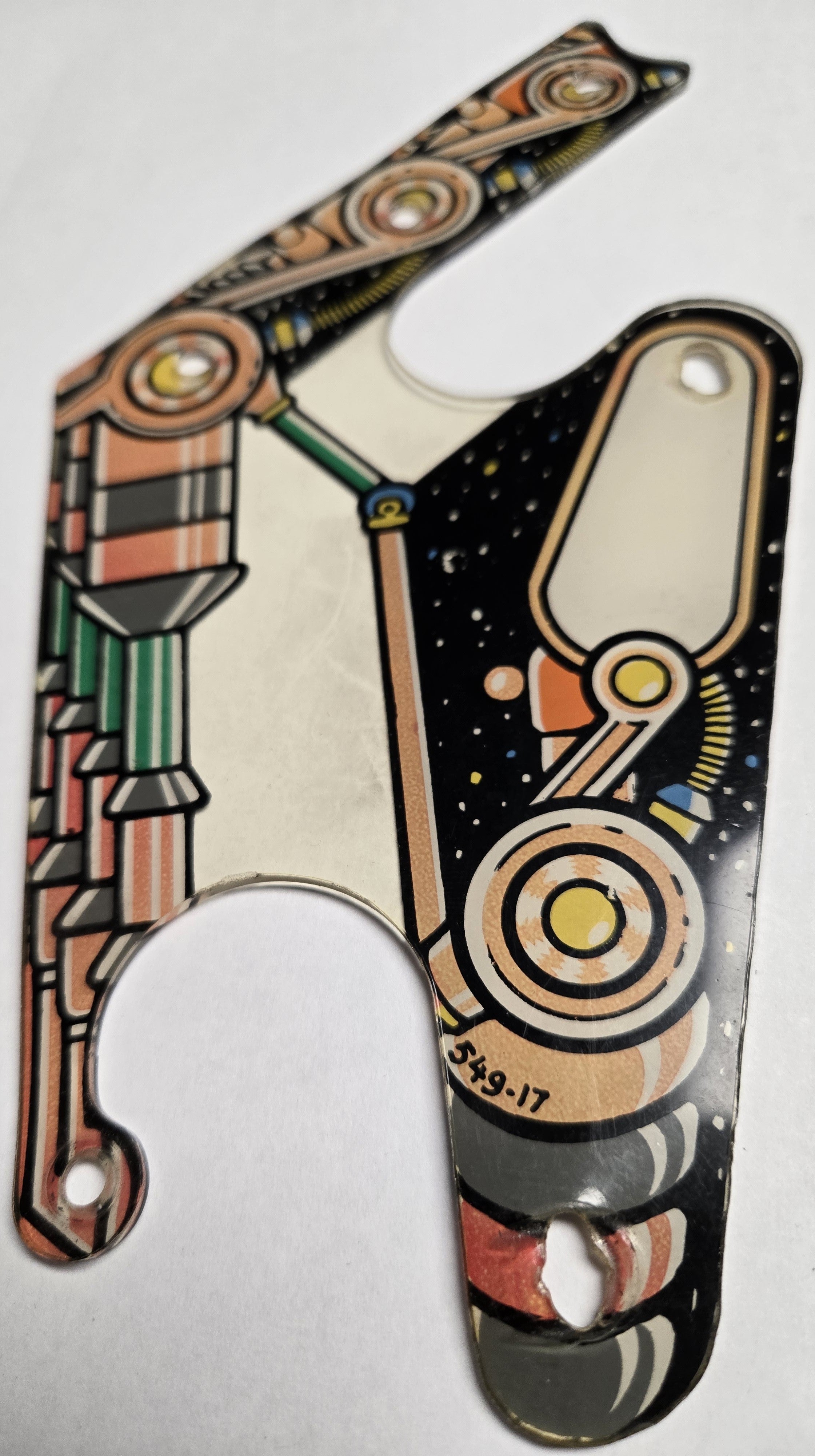 Pinbot Pinball (Williams, 1986) Original Playfield Plastic 549-17