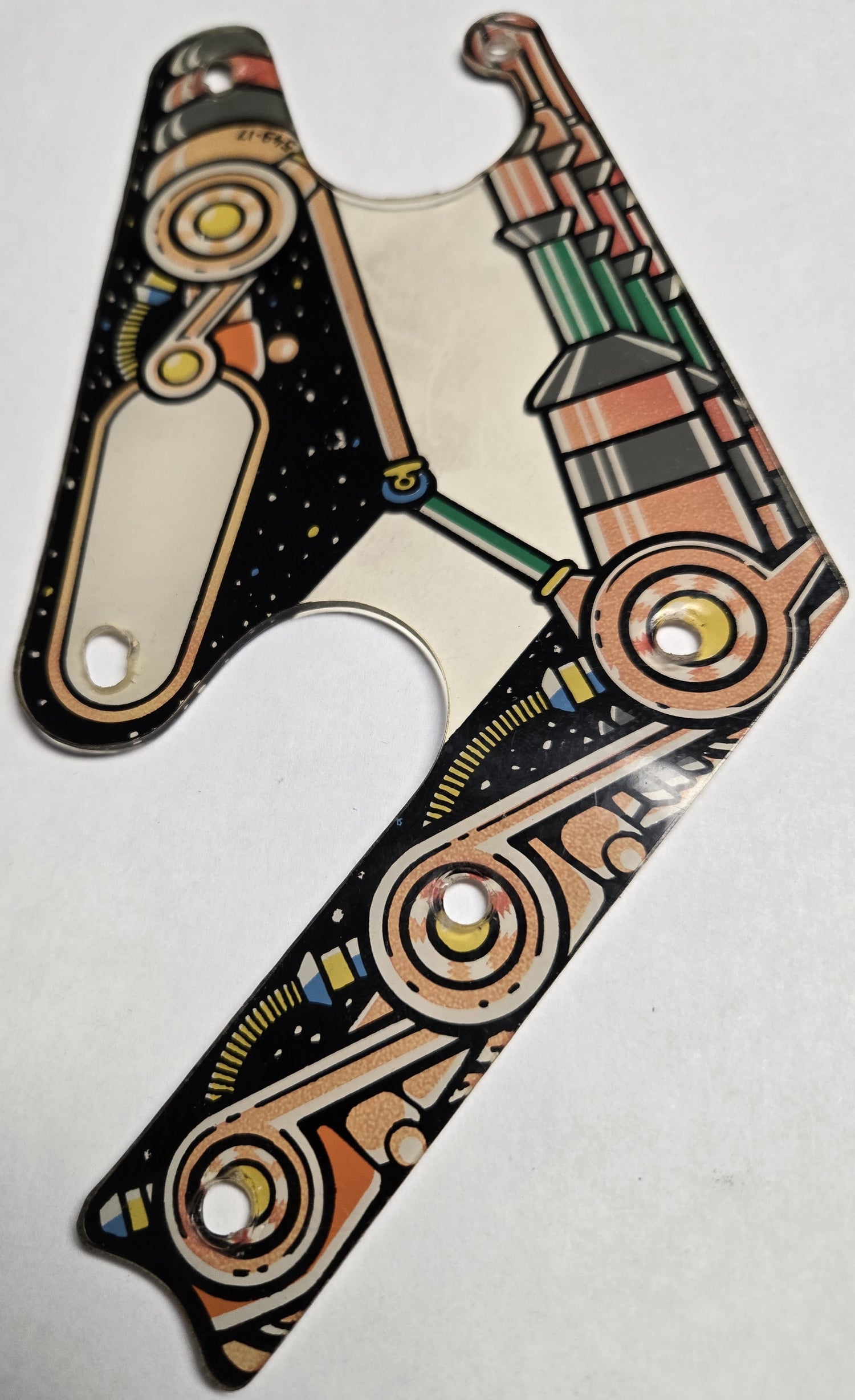 Pinbot Pinball (Williams, 1986) Original Playfield Plastic 549-17