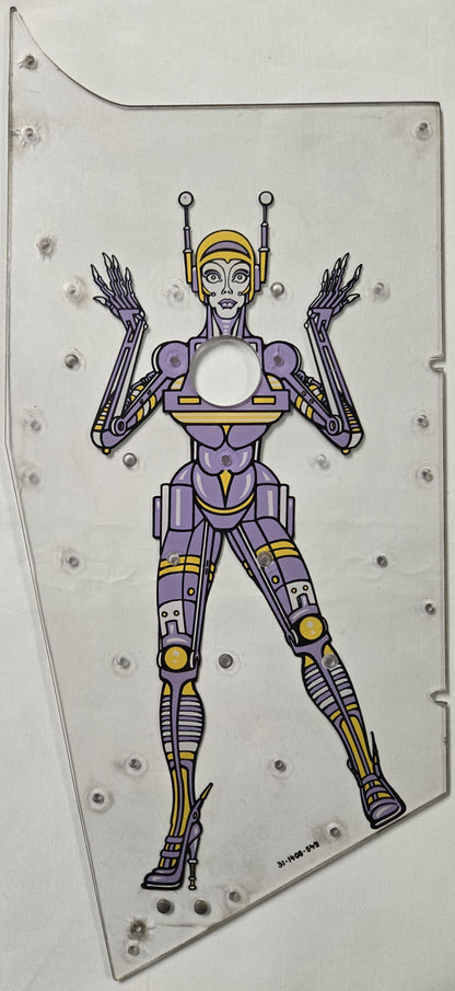 Pinbot Pinball (Williams, 1986) Original Playfield Plastic 31-1408-549 - Mini Playfield