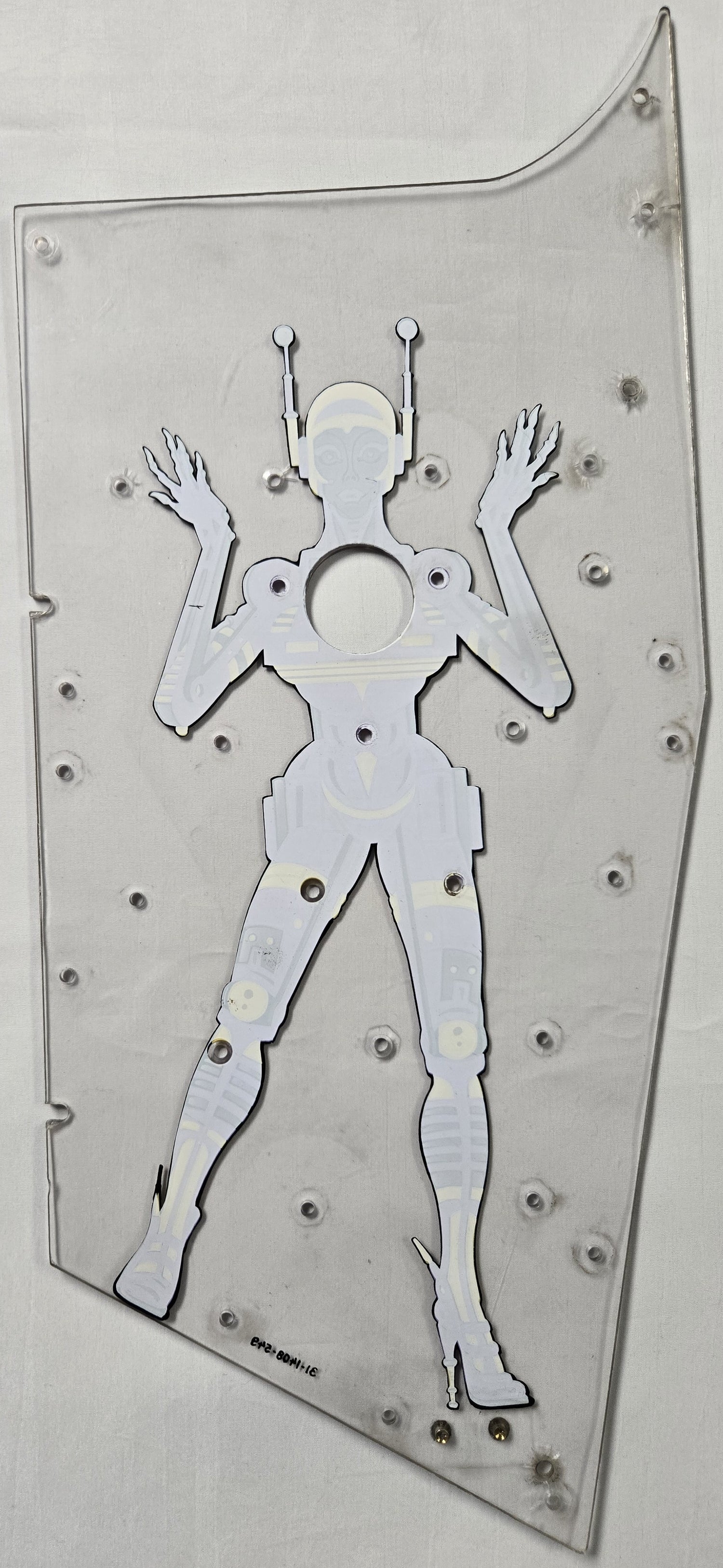 Pinbot Pinball (Williams, 1986) Original Playfield Plastic 31-1408-549 - Mini Playfield