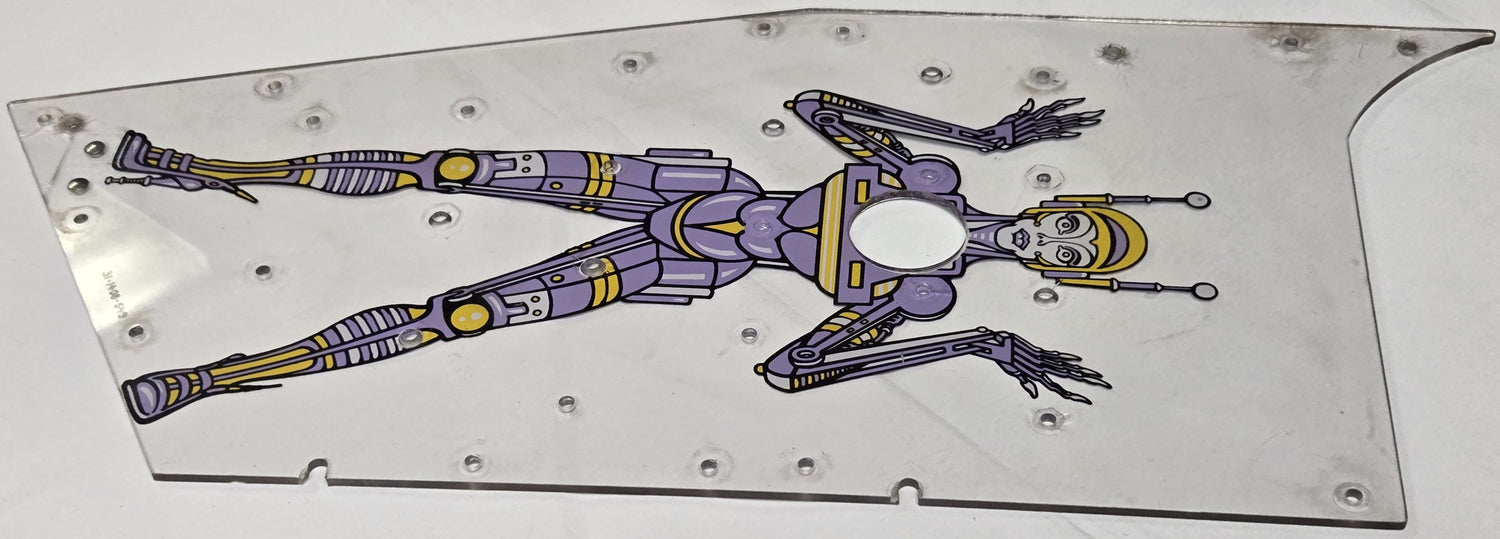 Pinbot Pinball (Williams, 1986) Original Playfield Plastic 31-1408-549 - Mini Playfield