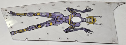 Pinbot Pinball (Williams, 1986) Original Playfield Plastic 31-1408-549 - Mini Playfield