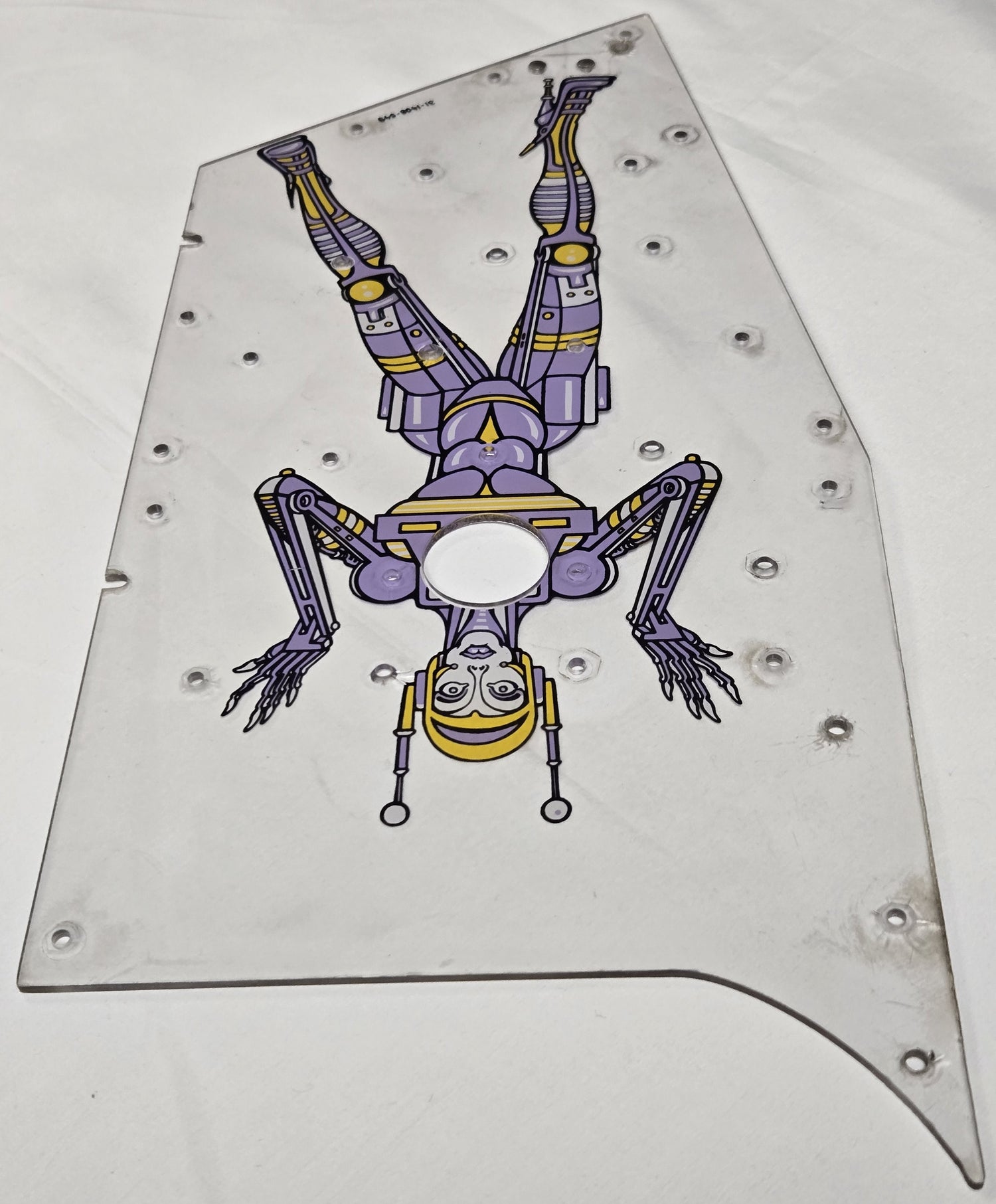 Pinbot Pinball (Williams, 1986) Original Playfield Plastic 31-1408-549 - Mini Playfield