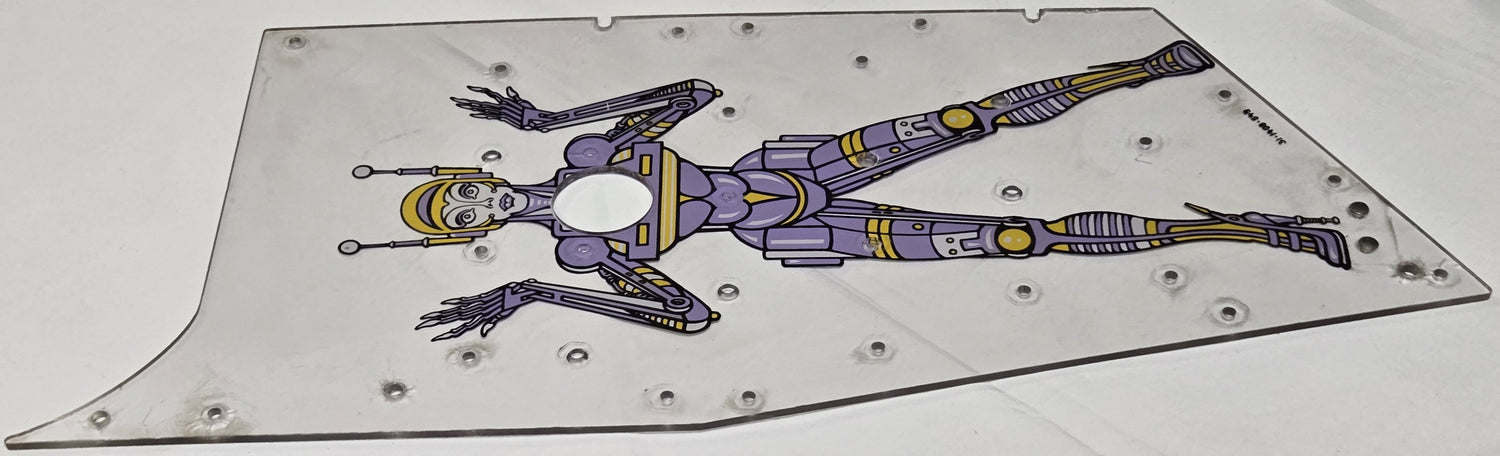 Pinbot Pinball (Williams, 1986) Original Playfield Plastic 31-1408-549 - Mini Playfield