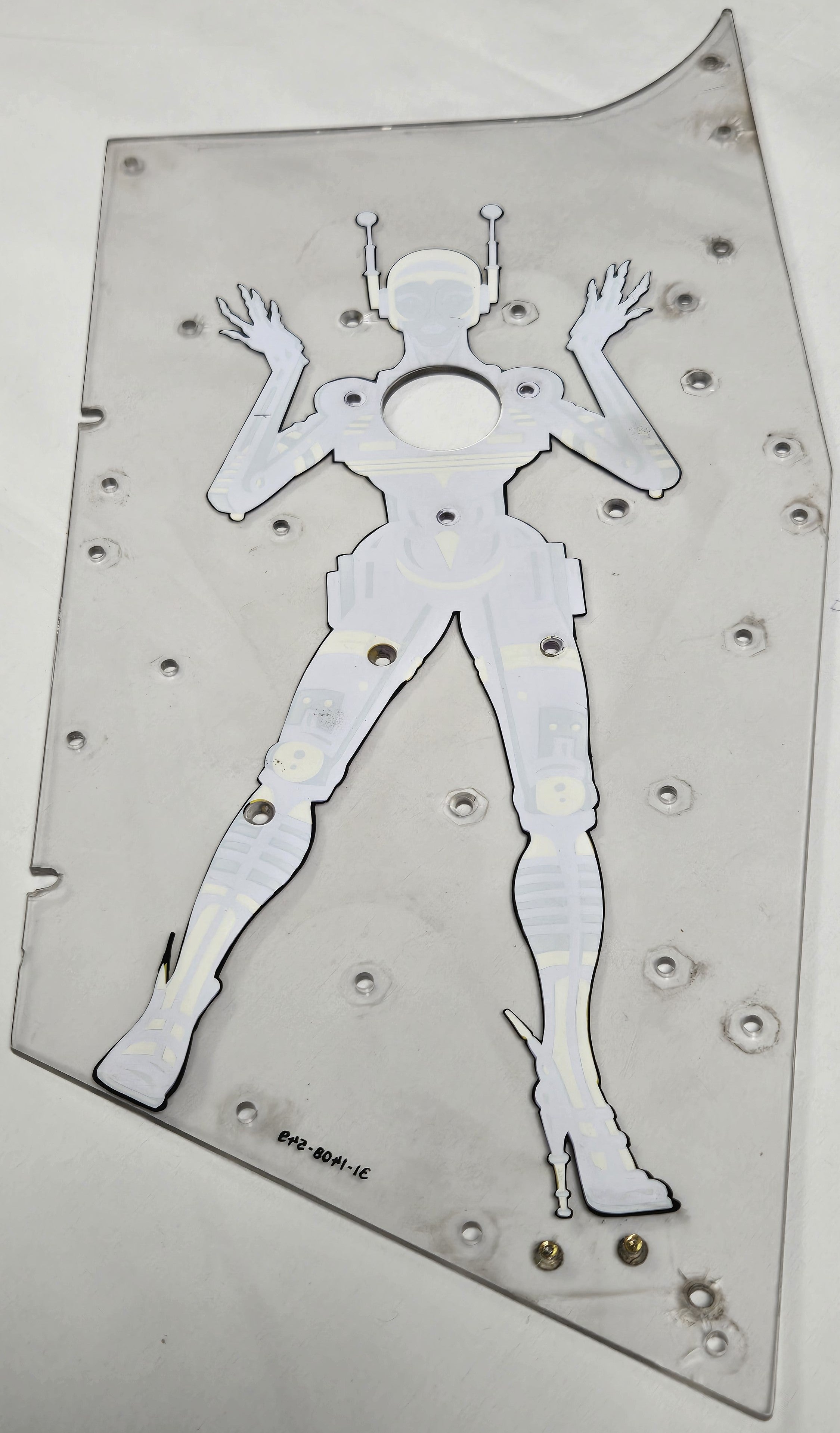 Pinbot Pinball (Williams, 1986) Original Playfield Plastic 31-1408-549 - Mini Playfield