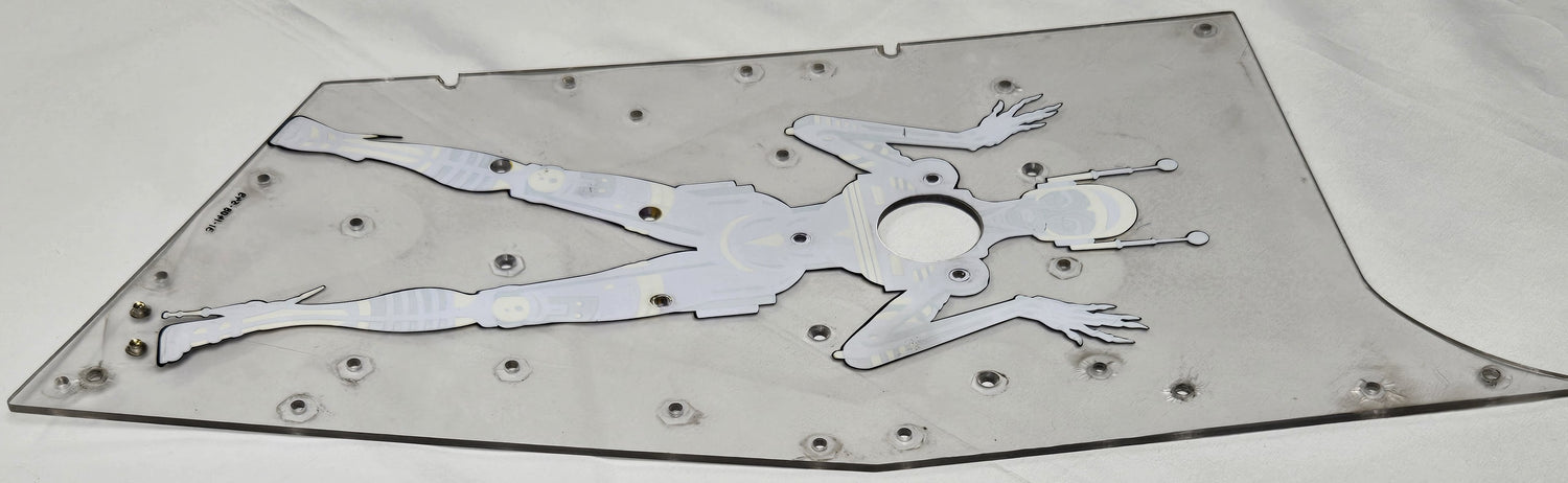 Pinbot Pinball (Williams, 1986) Original Playfield Plastic 31-1408-549 - Mini Playfield