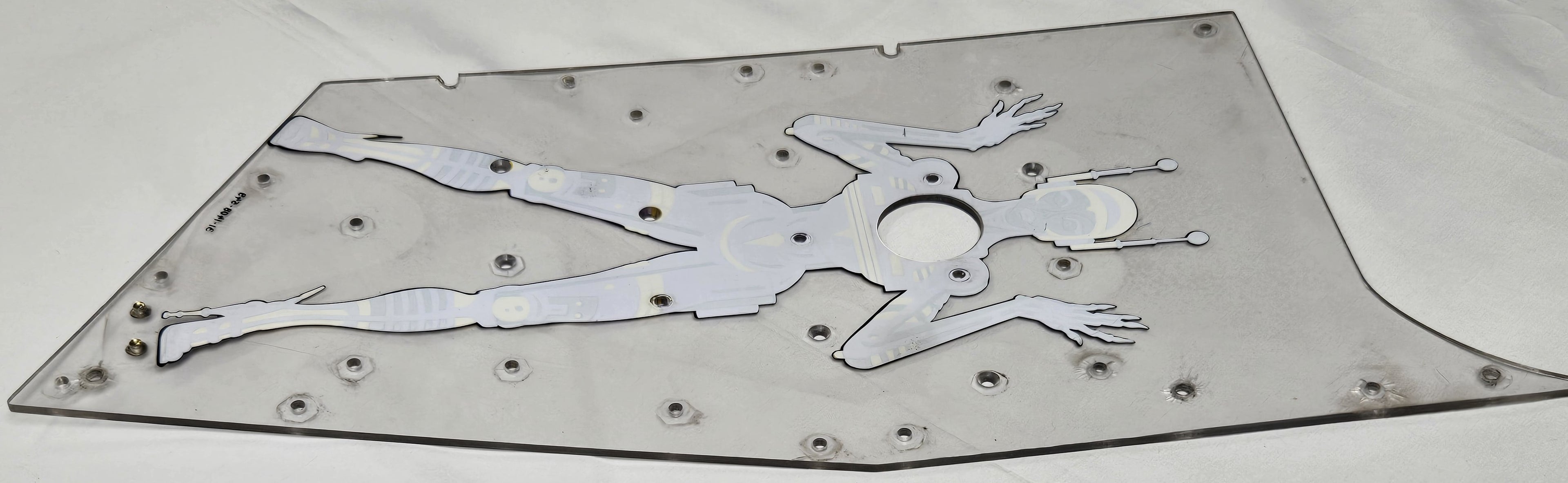 Pinbot Pinball (Williams, 1986) Original Playfield Plastic 31-1408-549 - Mini Playfield