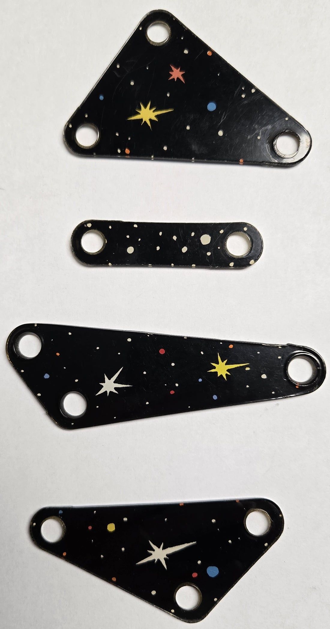 Pinbot Pinball (Williams, 1986) Original Playfield Plastic 549-XX (Set of 4)