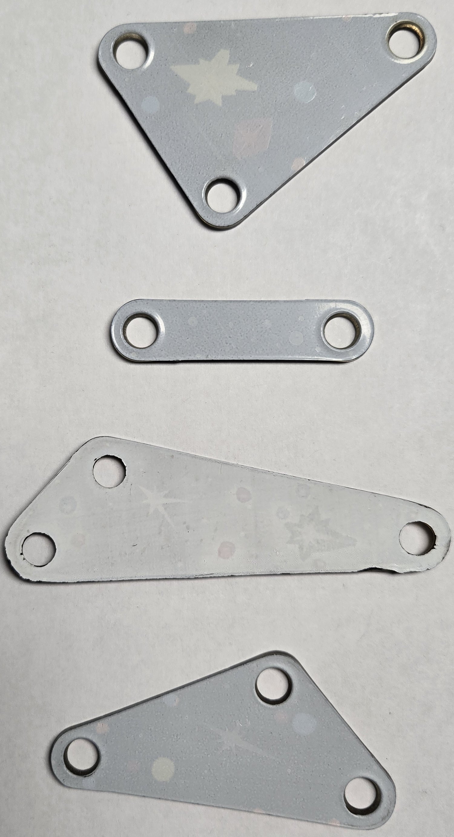 Pinbot Pinball (Williams, 1986) Original Playfield Plastic 549-XX (Set of 4)