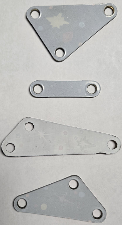 Pinbot Pinball (Williams, 1986) Original Playfield Plastic 549-XX (Set of 4)