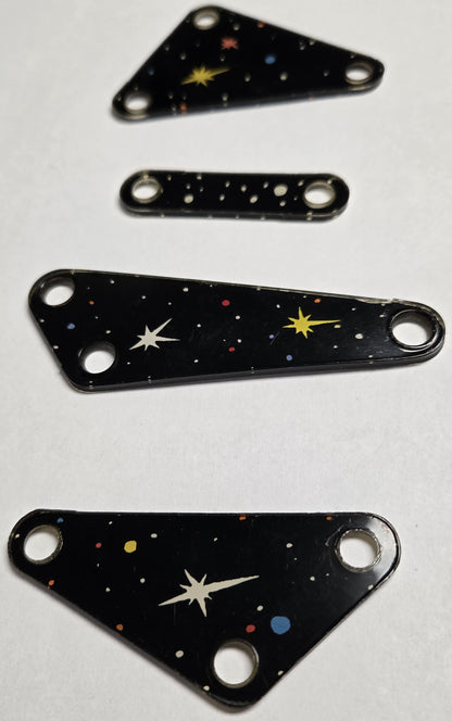 Pinbot Pinball (Williams, 1986) Original Playfield Plastic 549-XX (Set of 4)