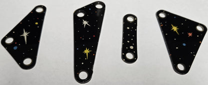 Pinbot Pinball (Williams, 1986) Original Playfield Plastic 549-XX (Set of 4)