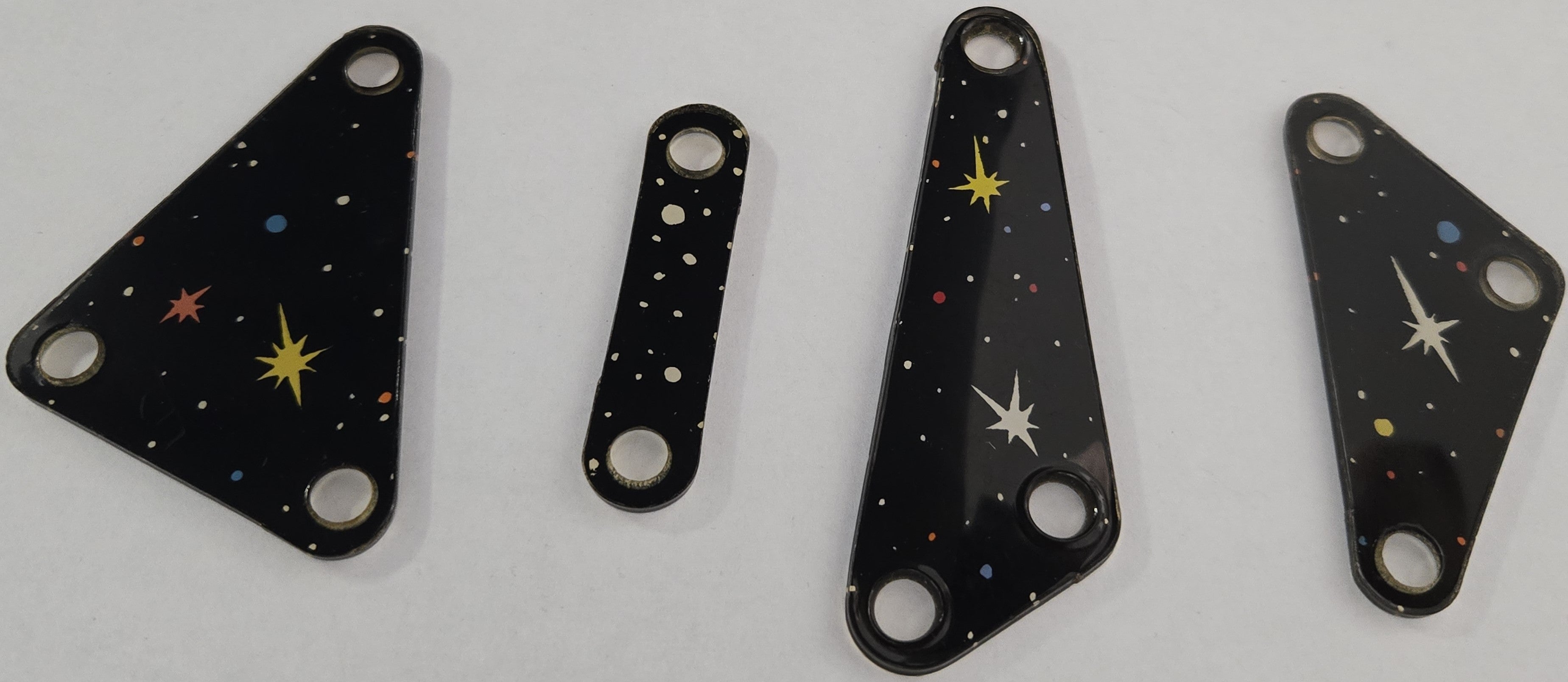 Pinbot Pinball (Williams, 1986) Original Playfield Plastic 549-XX (Set of 4)