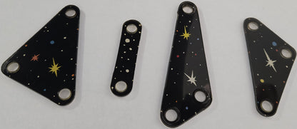 Pinbot Pinball (Williams, 1986) Original Playfield Plastic 549-XX (Set of 4)