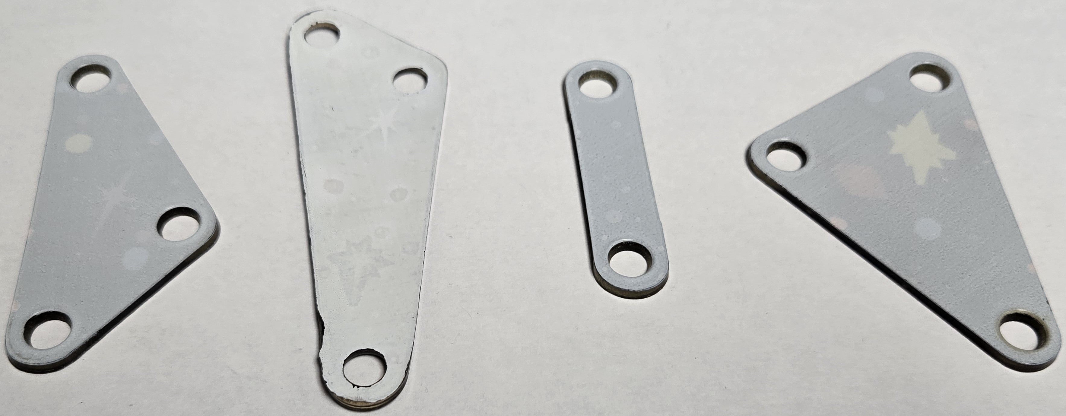 Pinbot Pinball (Williams, 1986) Original Playfield Plastic 549-XX (Set of 4)