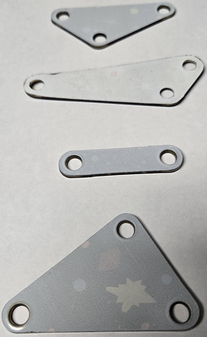 Pinbot Pinball (Williams, 1986) Original Playfield Plastic 549-XX (Set of 4)