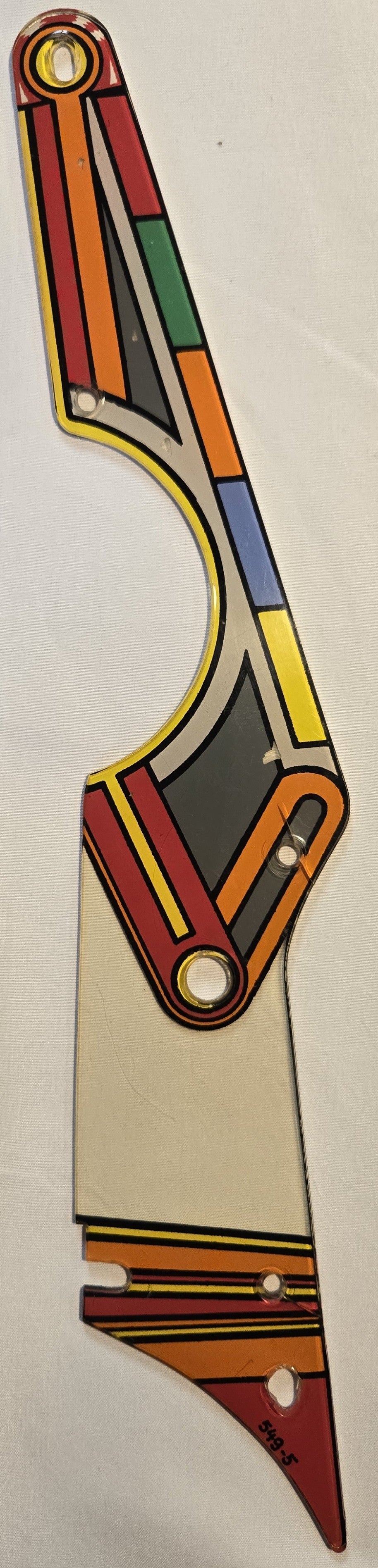 Pinbot Pinball (Williams, 1986) Original Playfield Plastic 549-05