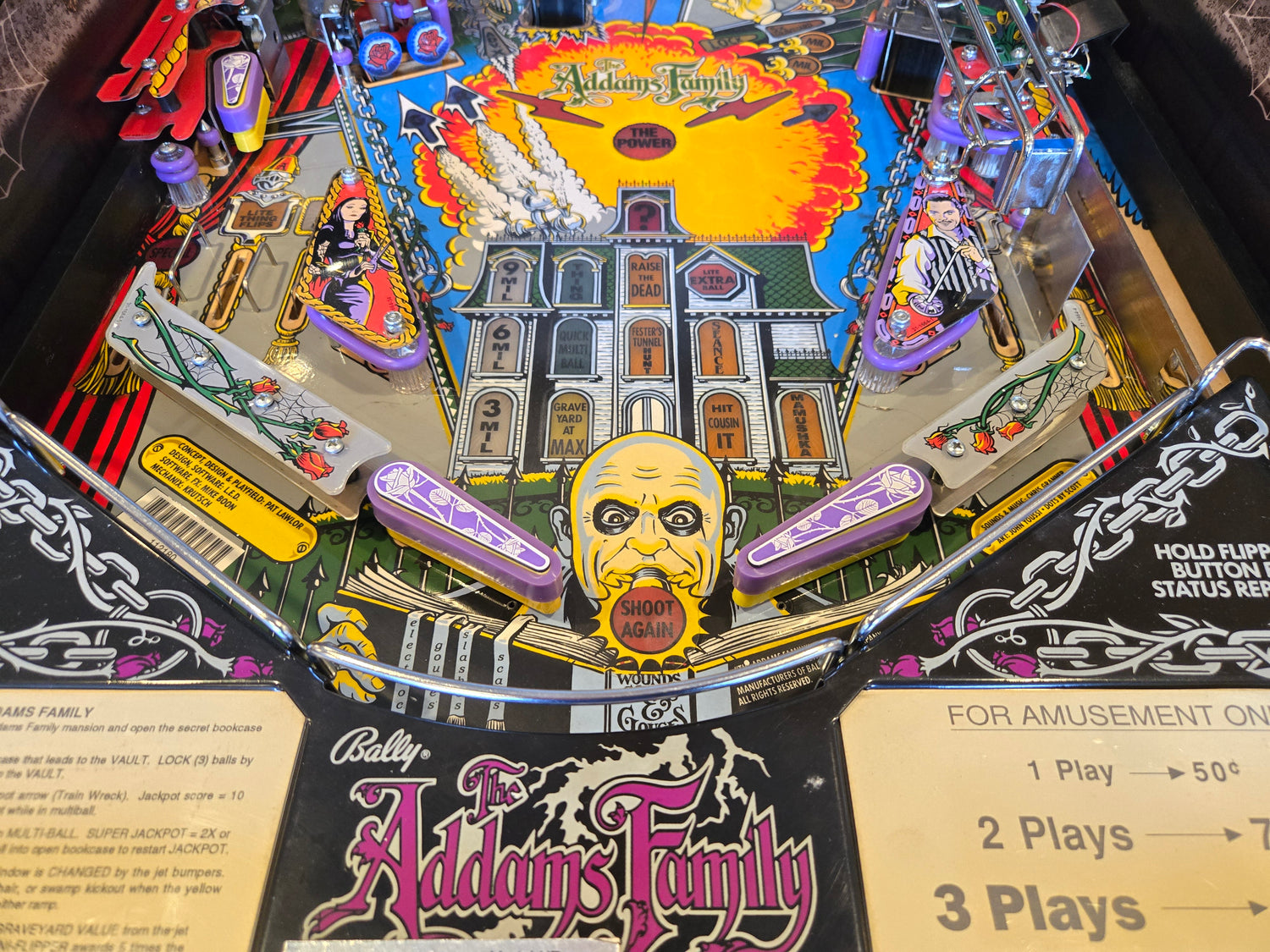 Addams Family (Refurbished &amp; Modded) Bally 1992