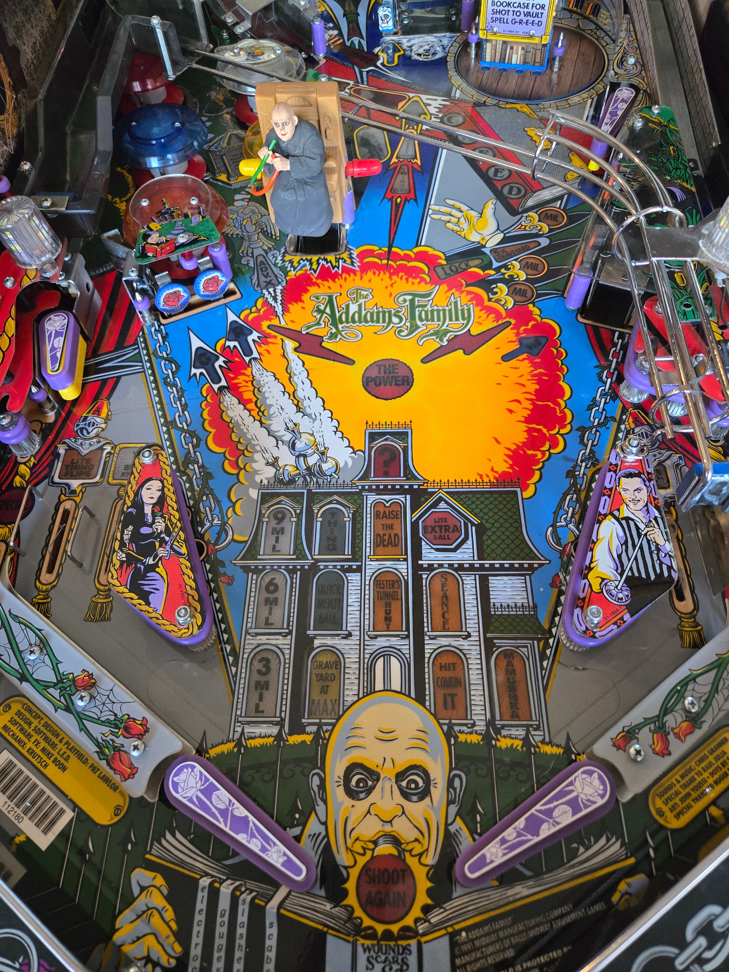 Addams Family (Refurbished &amp; Modded) Bally 1992