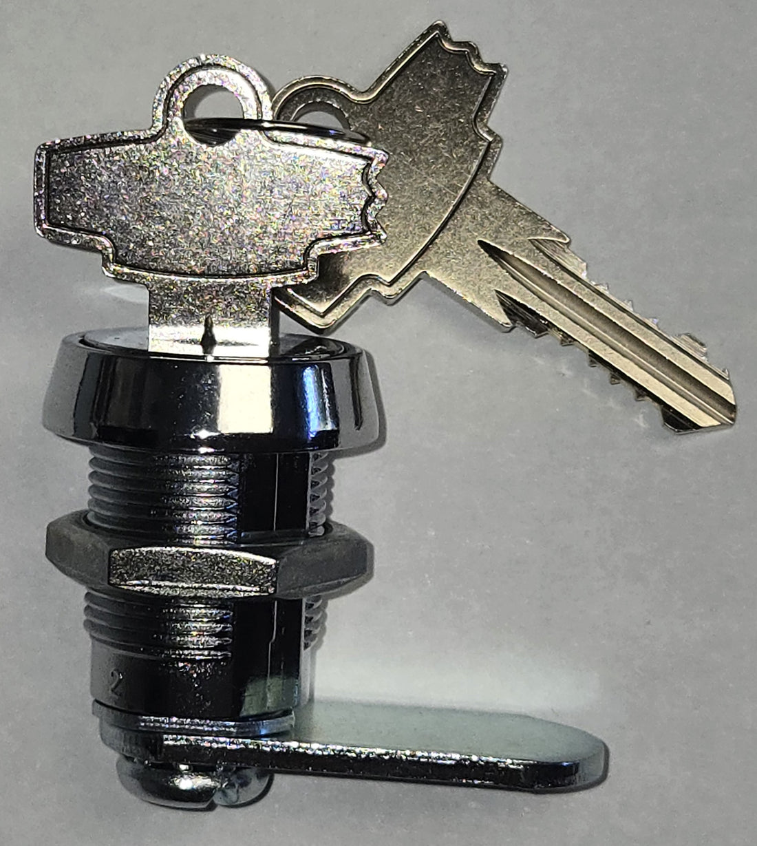 Pinball Coin Door Lock Standard 7/8" Length Double Bitted 2 Keys - Keyed Alike 