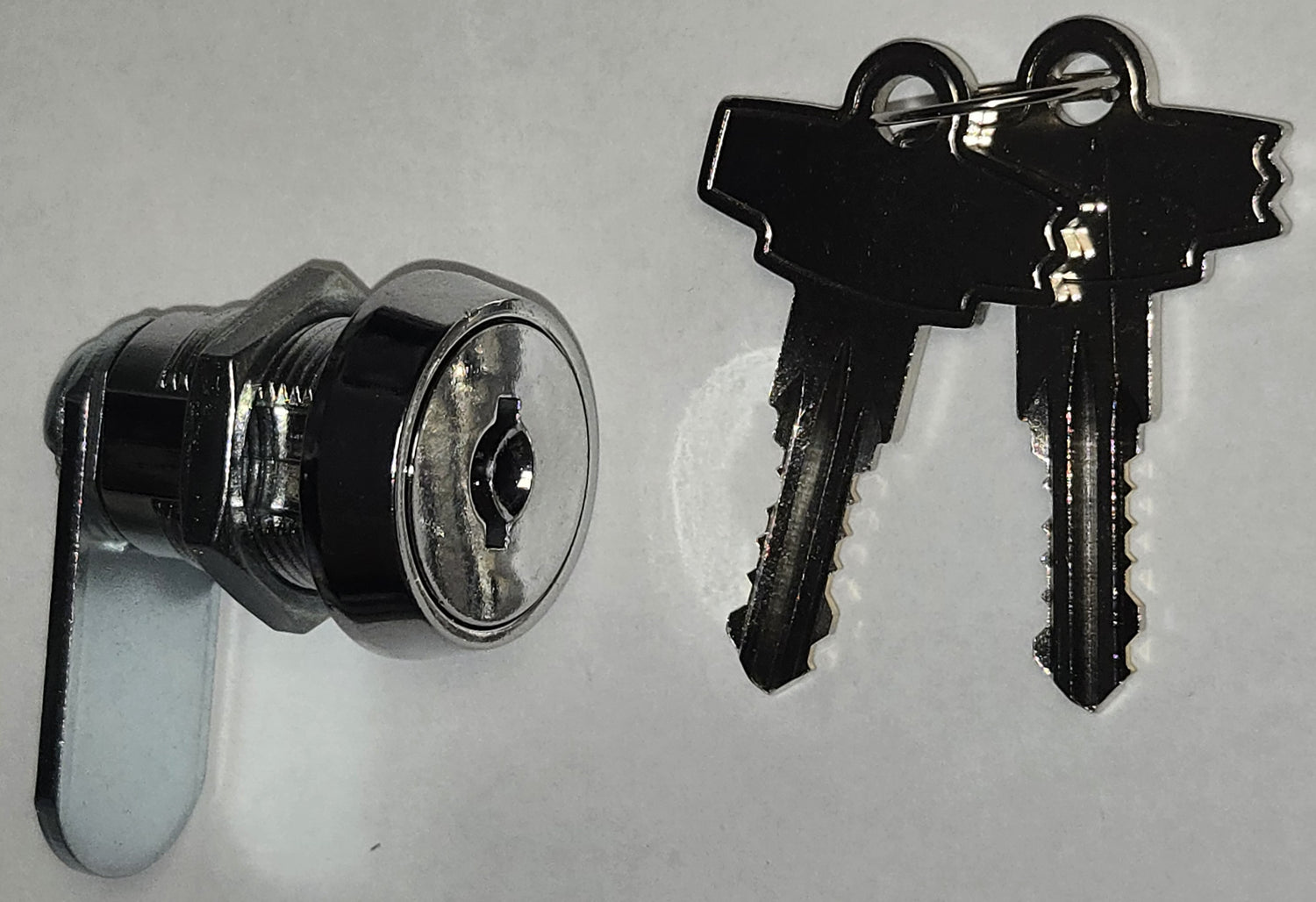 Pinball Coin Door Lock Standard 7/8" Length Double Bitted 2 Keys - Keyed Alike 