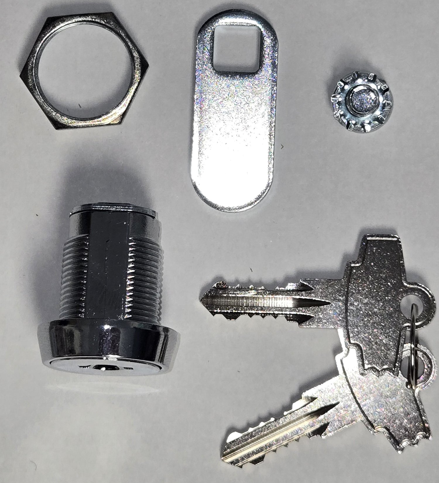 Pinball Coin Door Lock Standard 7/8" Length Double Bitted 2 Keys - Keyed Alike 