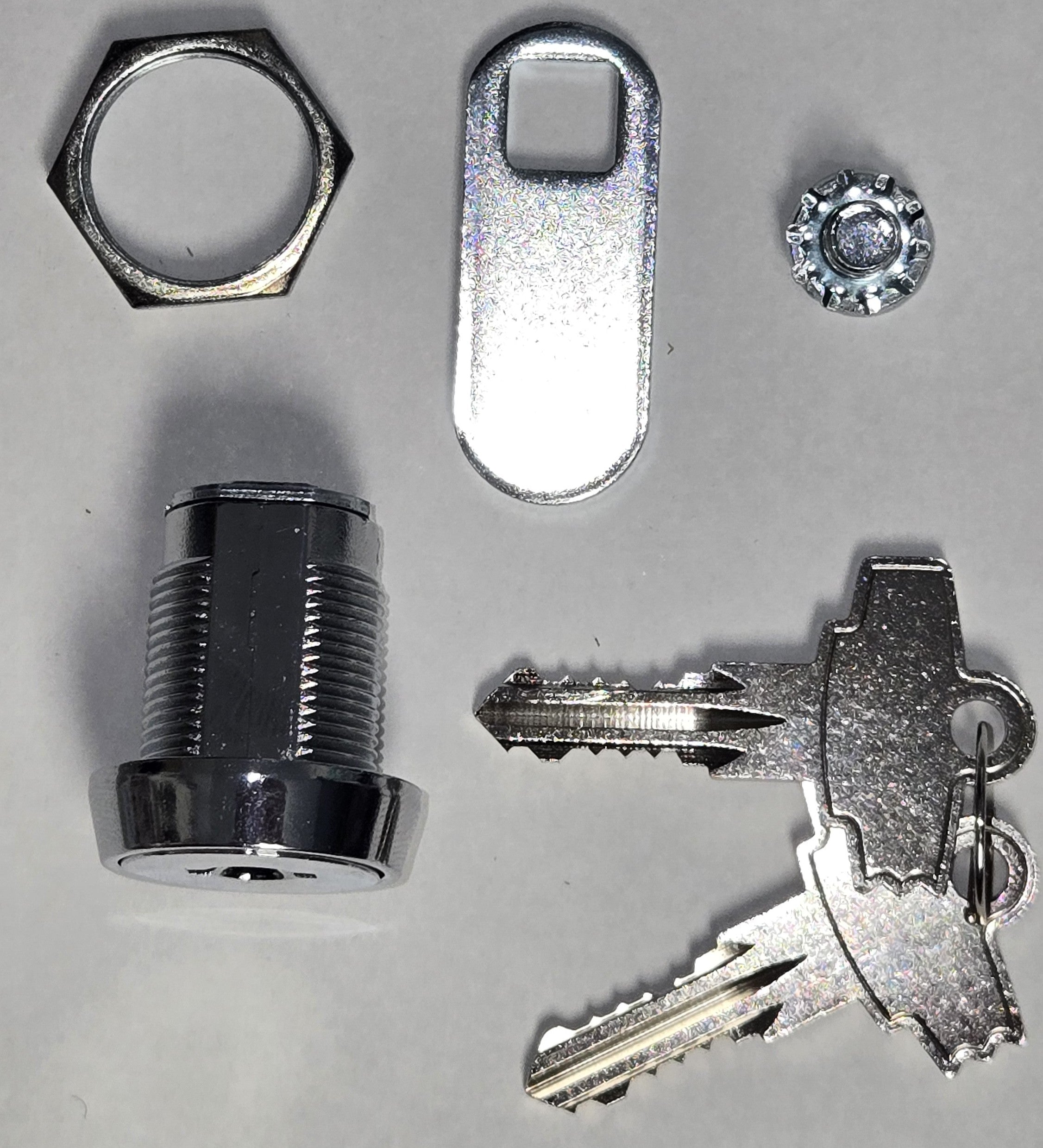 Pinball Coin Door Lock Standard 7/8" Length Double Bitted 2 Keys - Keyed Alike 