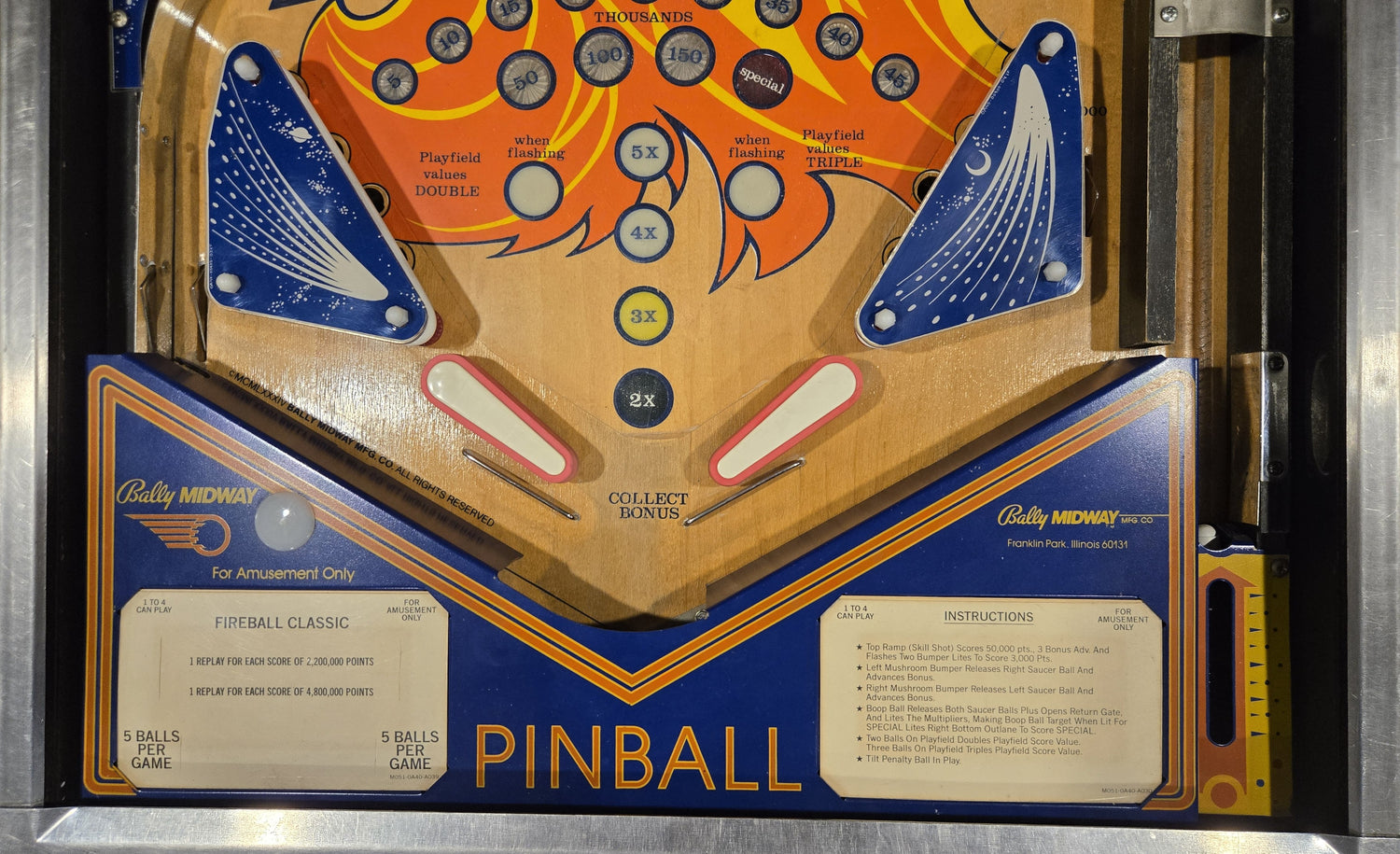 Fireball Classic (Refurbished) Bally 1985
