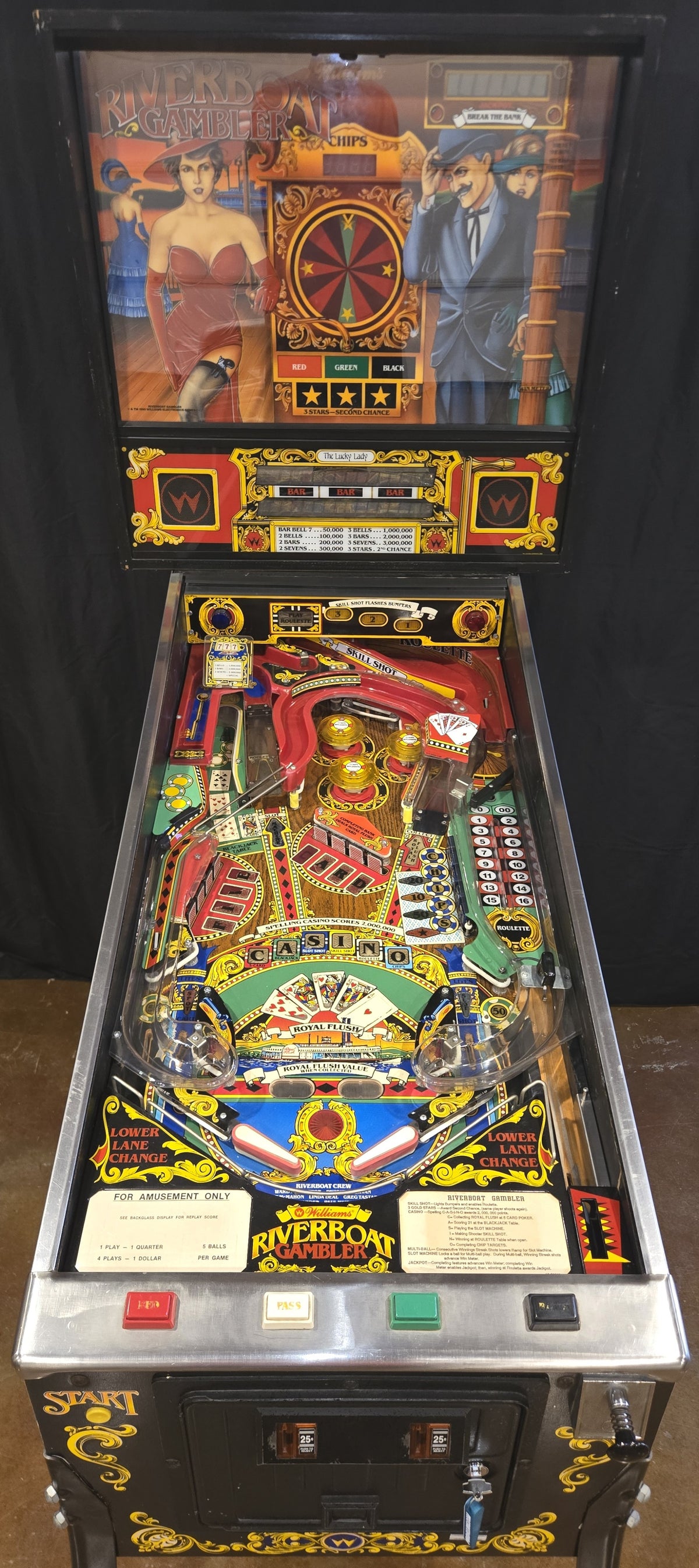 Riverboat Gambler (Refurbished) Williams 1990