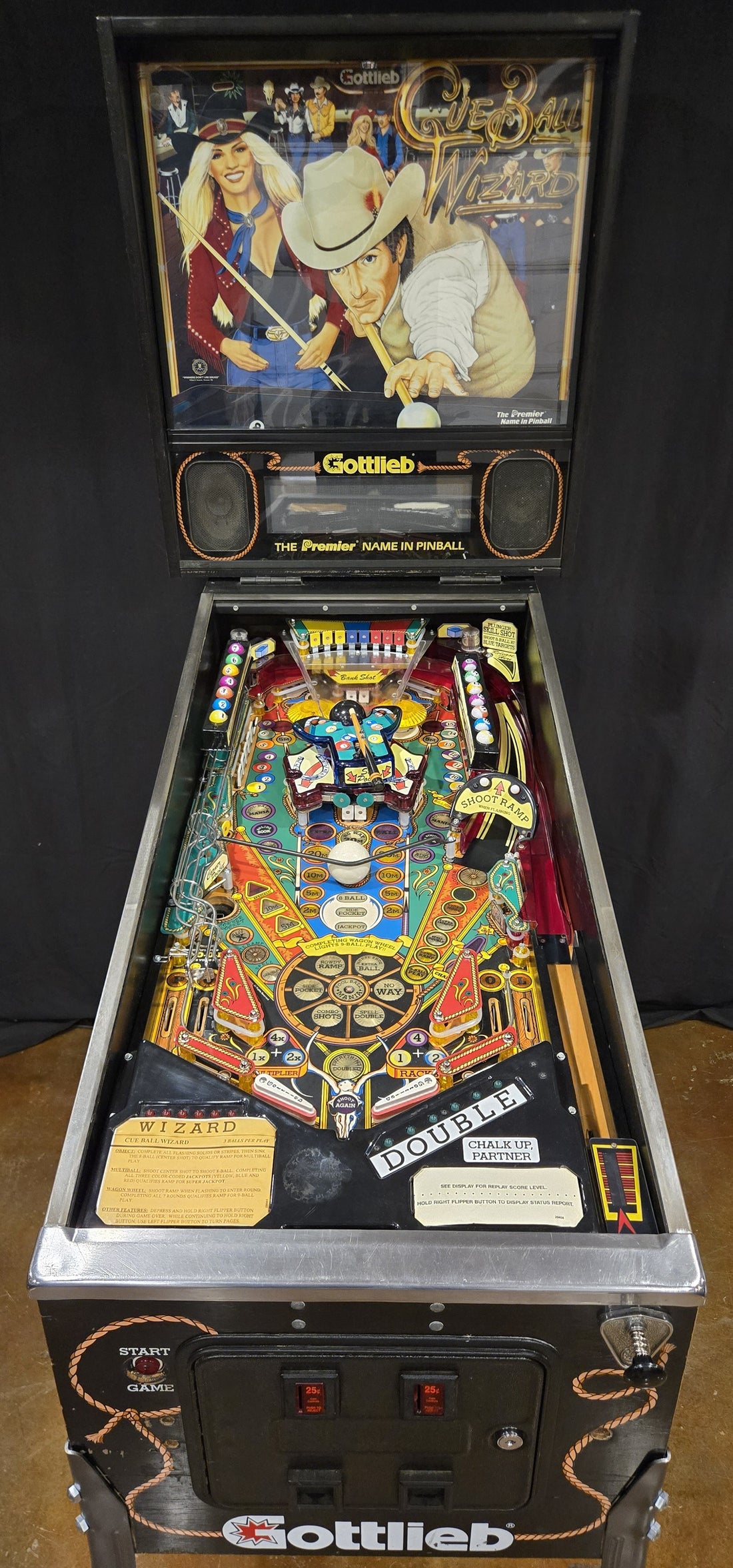 Cue Ball Wizard (Completely Shopped) Gottlieb 1992