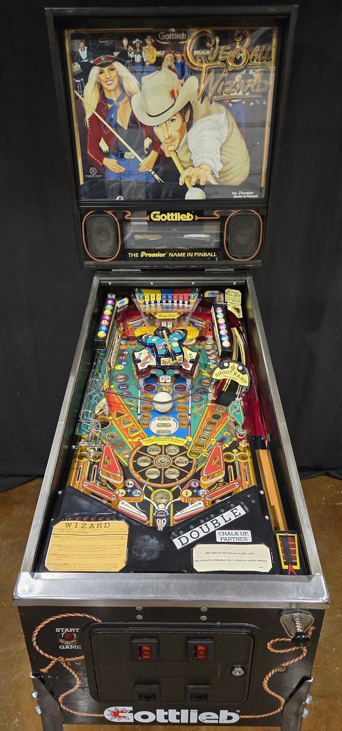 Cue Ball Wizard (Completely Shopped) Gottlieb 1992