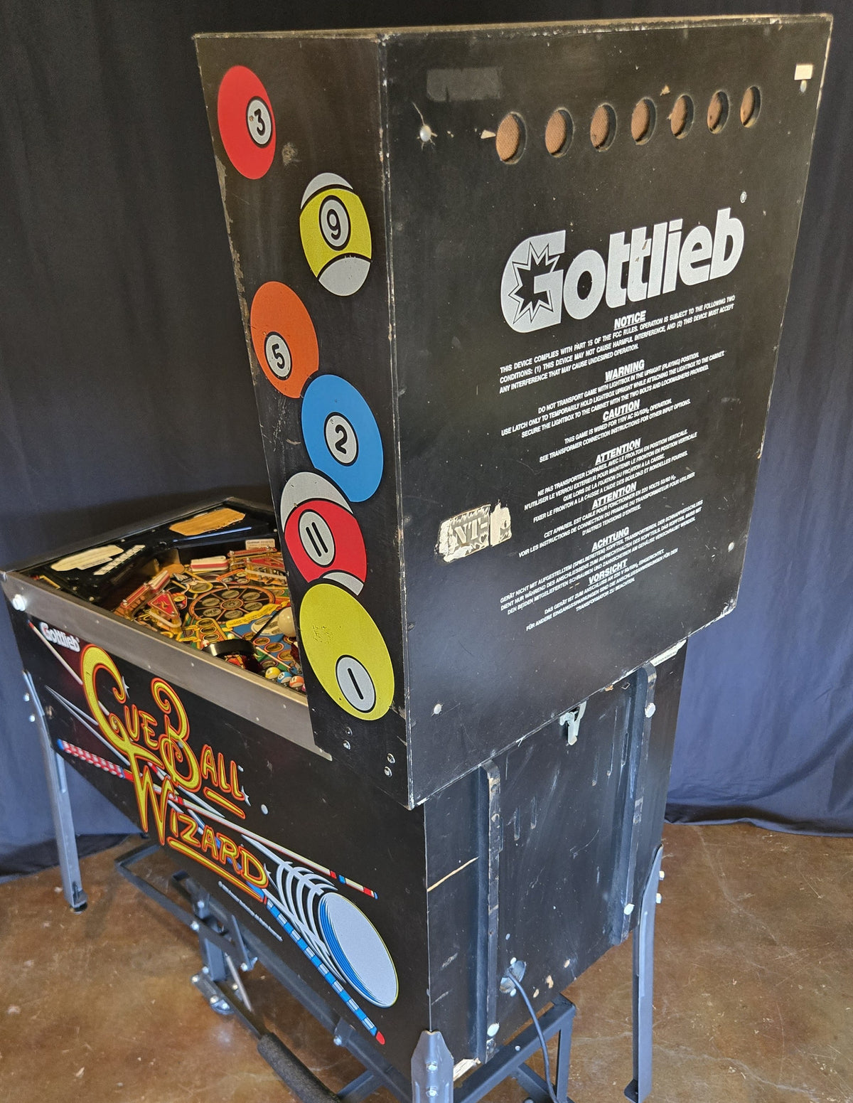 Cue Ball Wizard (Completely Shopped) Gottlieb 1992