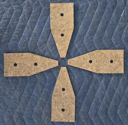 Custom Heavy Duty Felt Pinball Cabinet Leg Protectors set of 4pcs