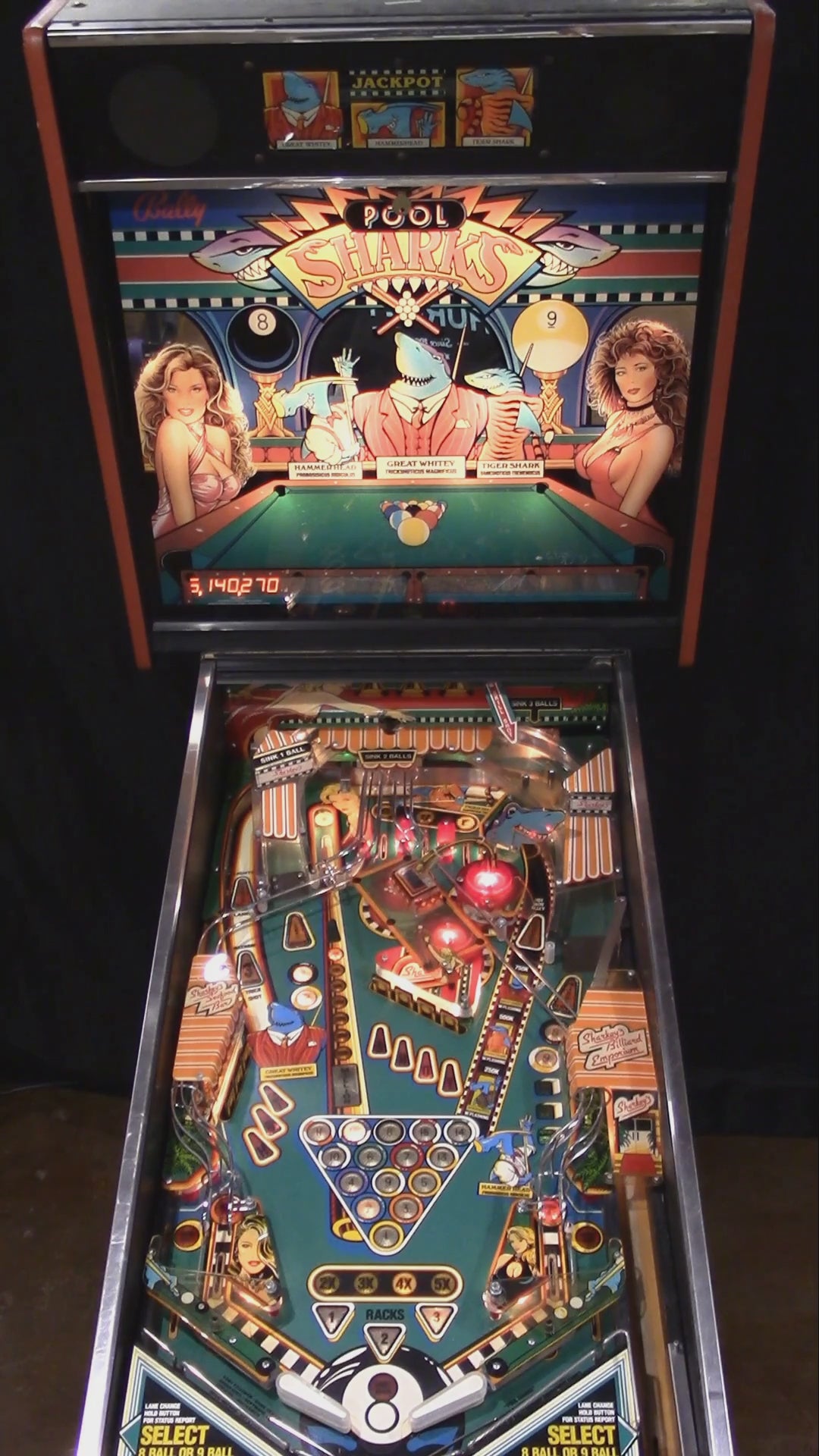 Pool Sharks (Refurbished) Bally 1990
