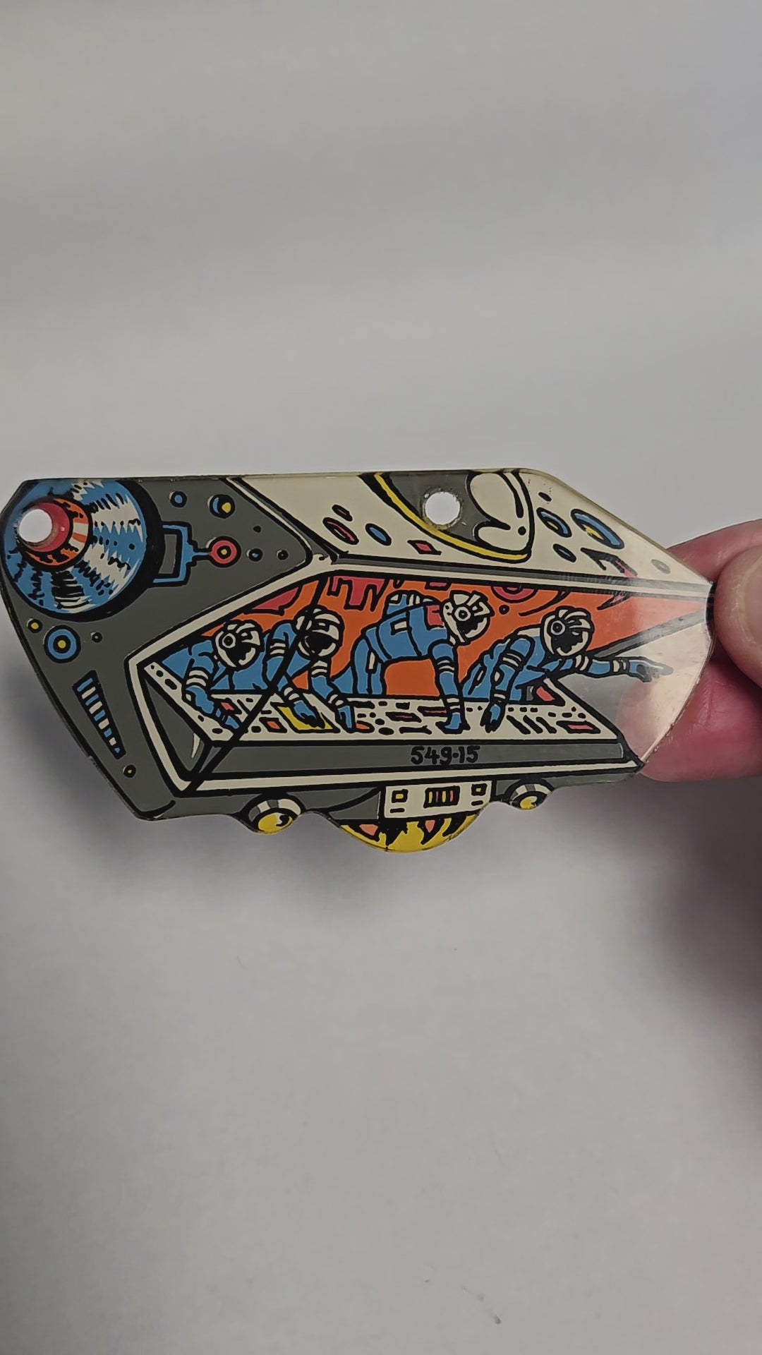 Pinbot Pinball (Williams, 1986) Original Playfield Plastic 549-15