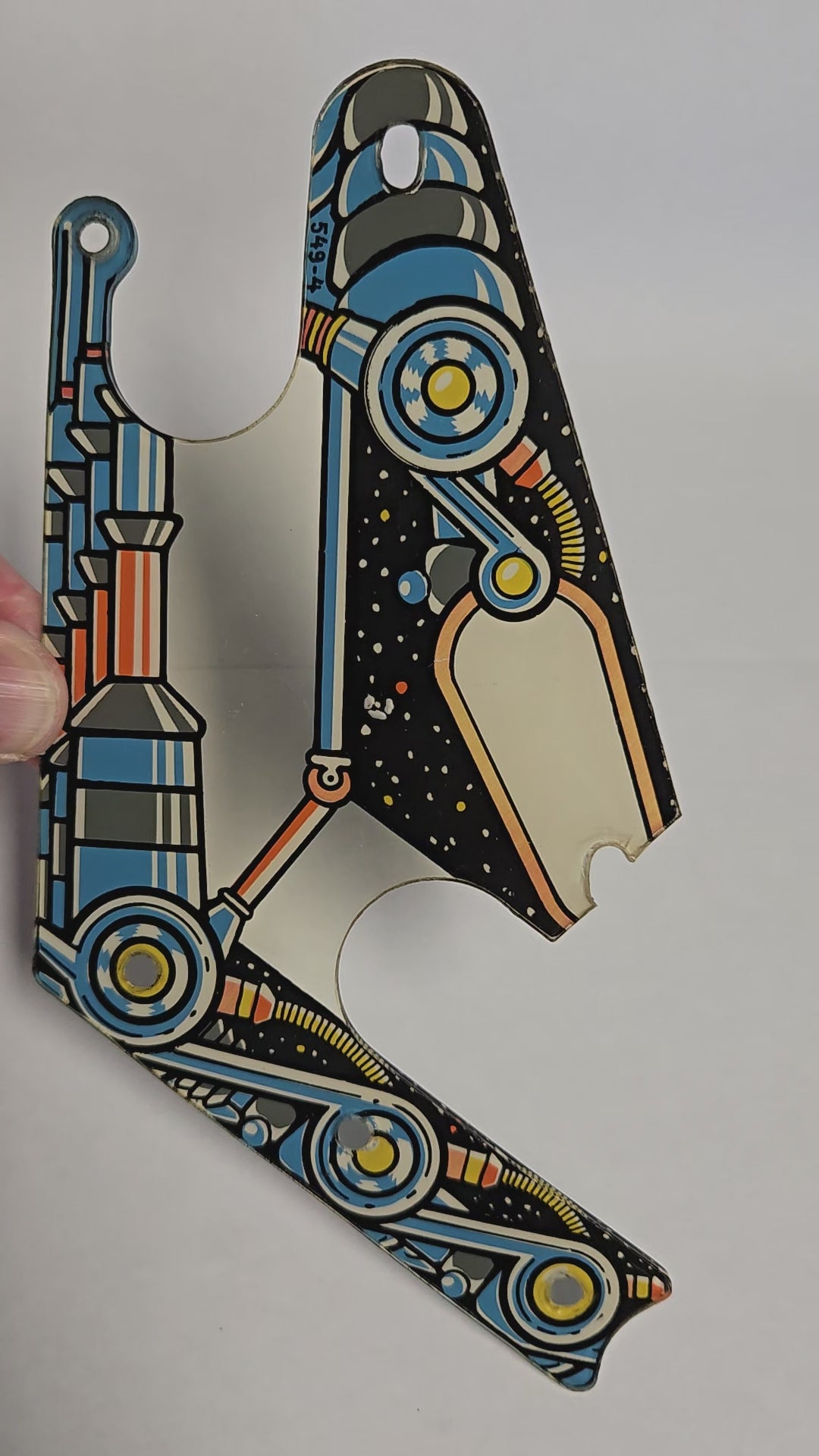 Pinbot Pinball (Williams, 1986) Original Playfield Plastic 549-04