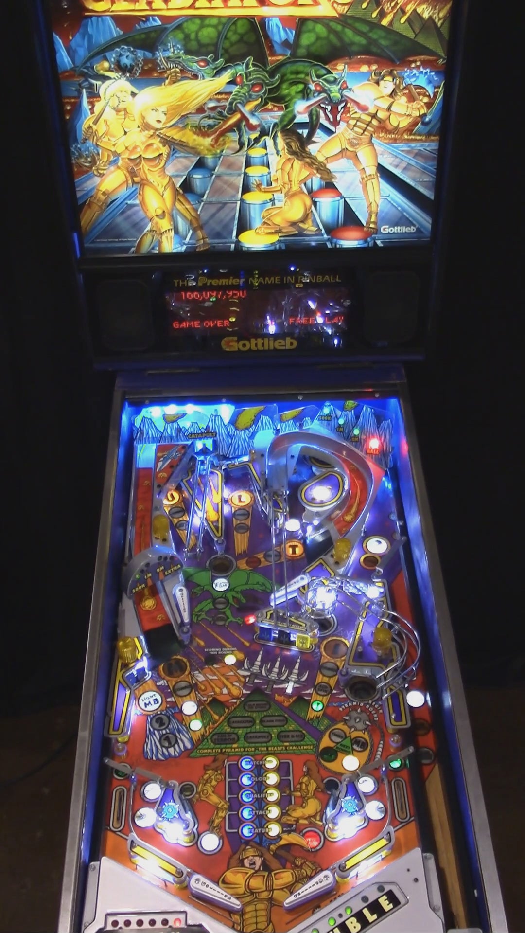 Gladiators (Refurbished) Gottlieb (Premier) 1993