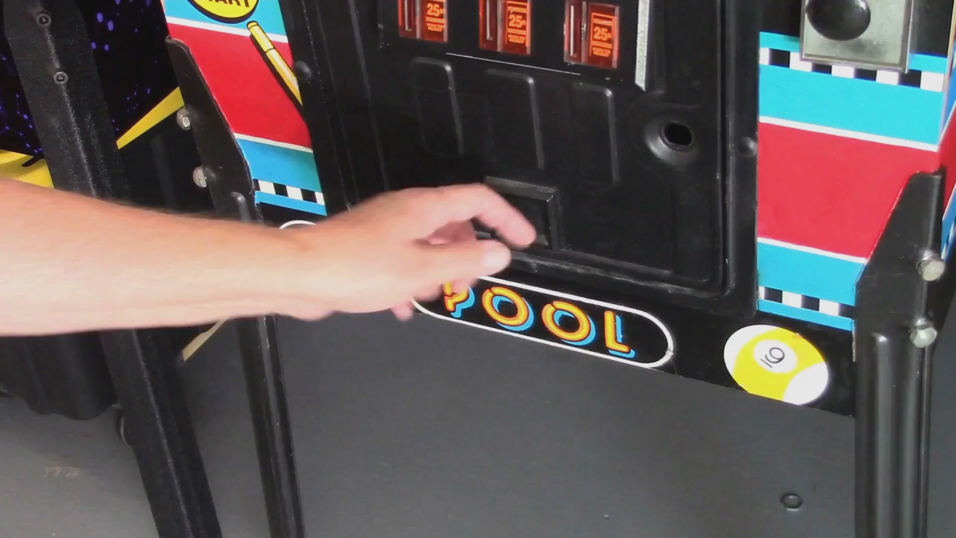 Pinball Coin Door Lock Standard 7/8" Length Double Bitted 2 Keys - Keyed Alike 
