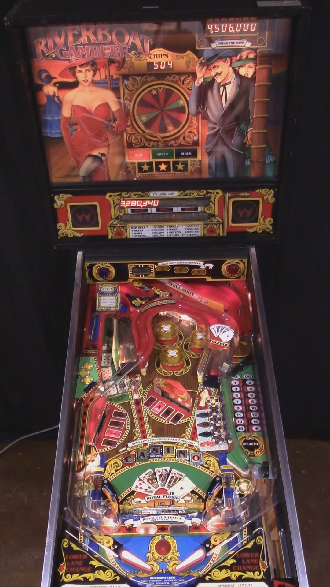 Riverboat Gambler (Refurbished) Williams 1990